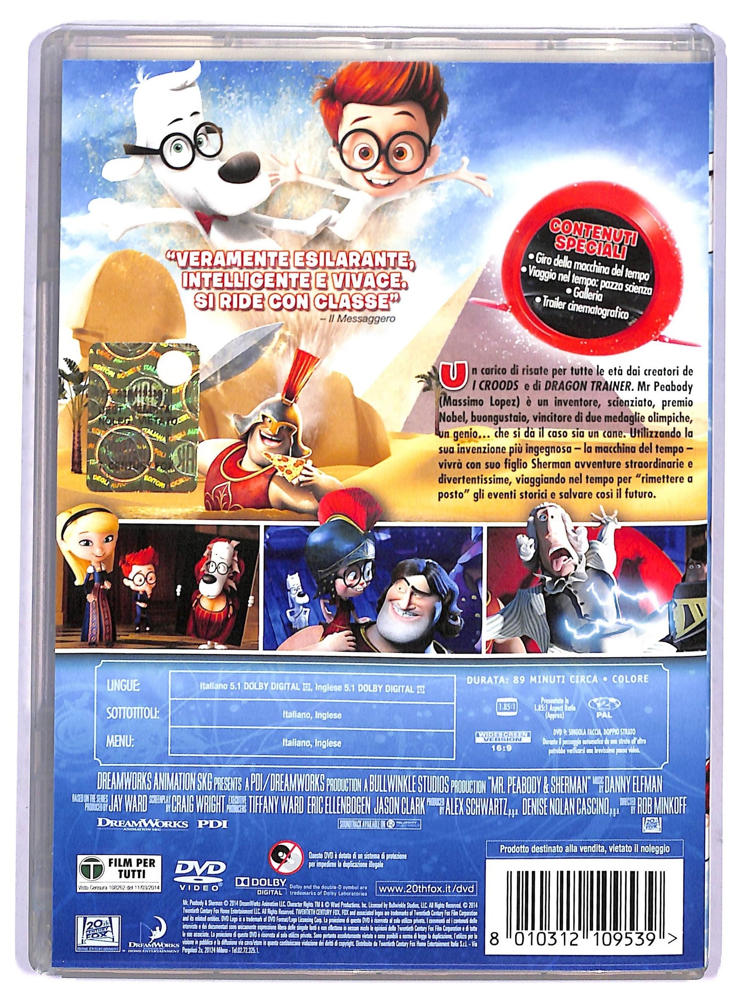 EBOND Mr. Peabody e Sherman DVD D798153