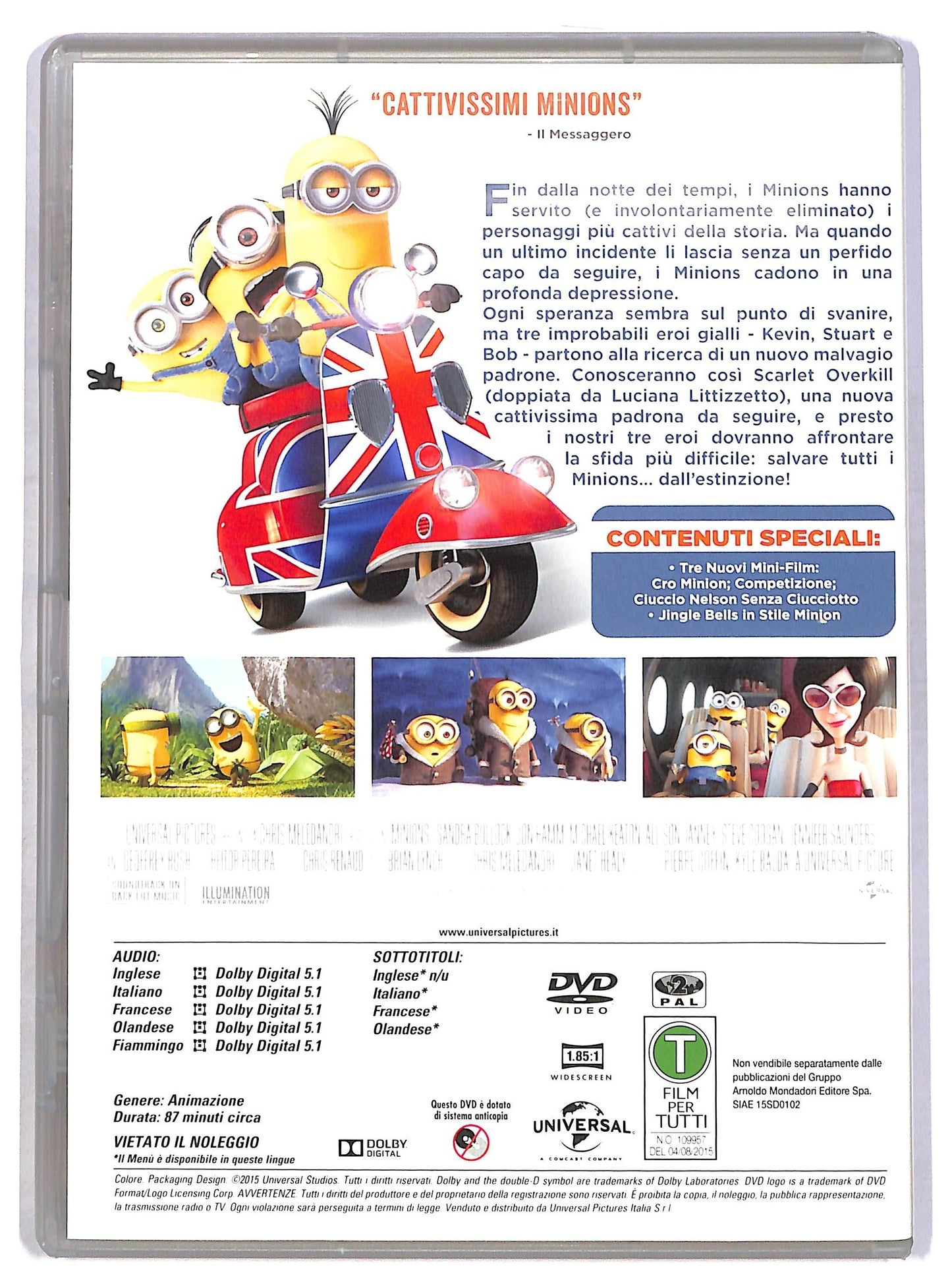 EBOND Minions EDITORIALE DVD D798247