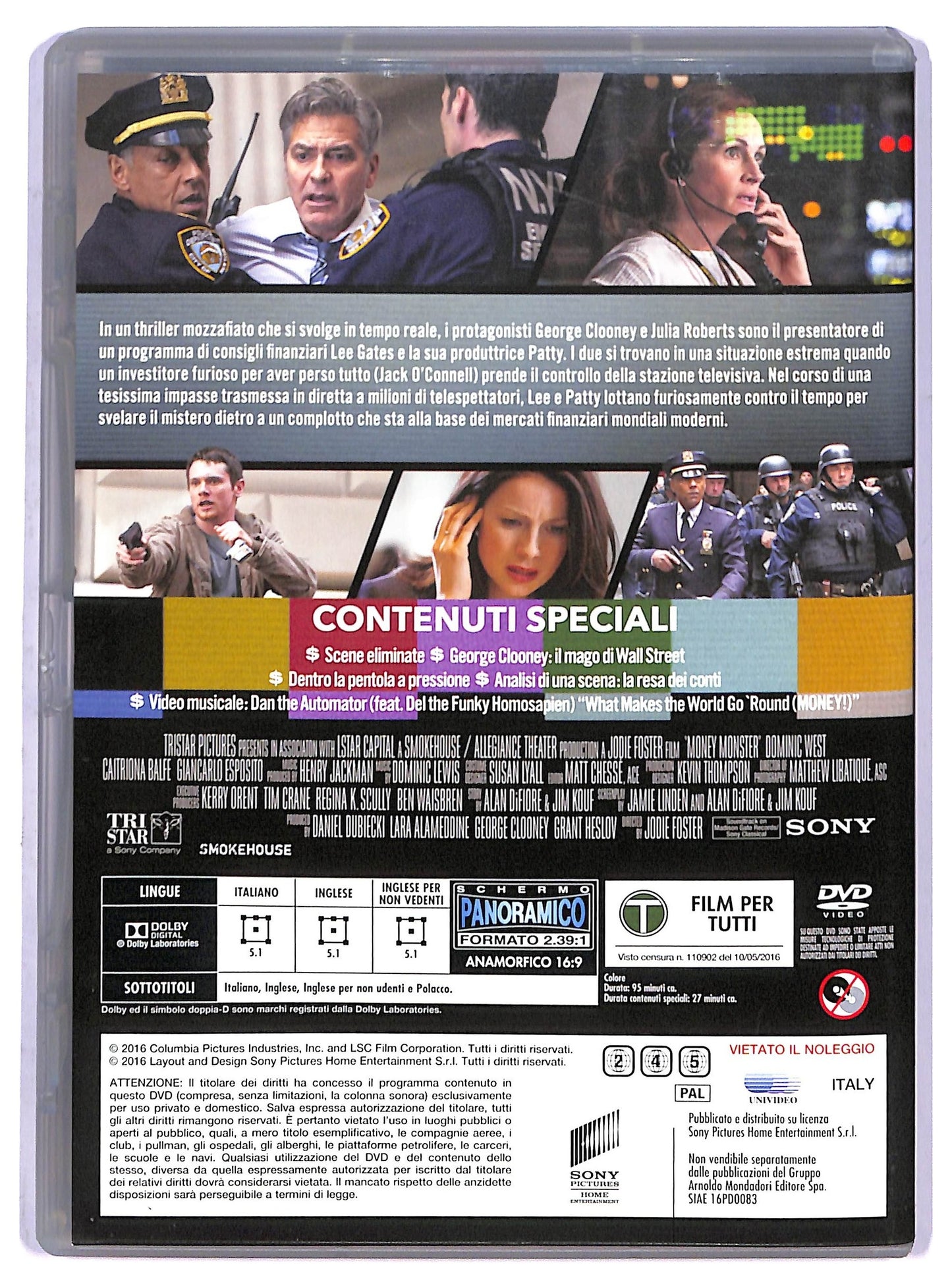 EBOND money monster - l'altra faccia del denaro - EDITORIALE DVD D798457