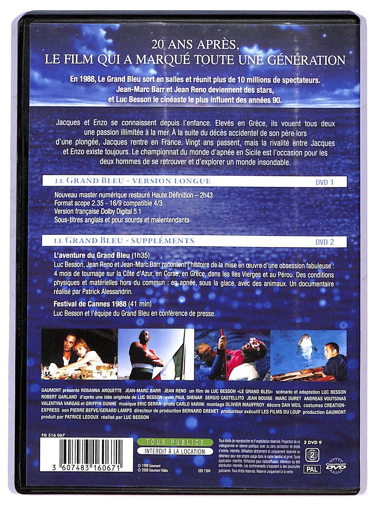 EBOND Le Grand Bleu DVD D798529