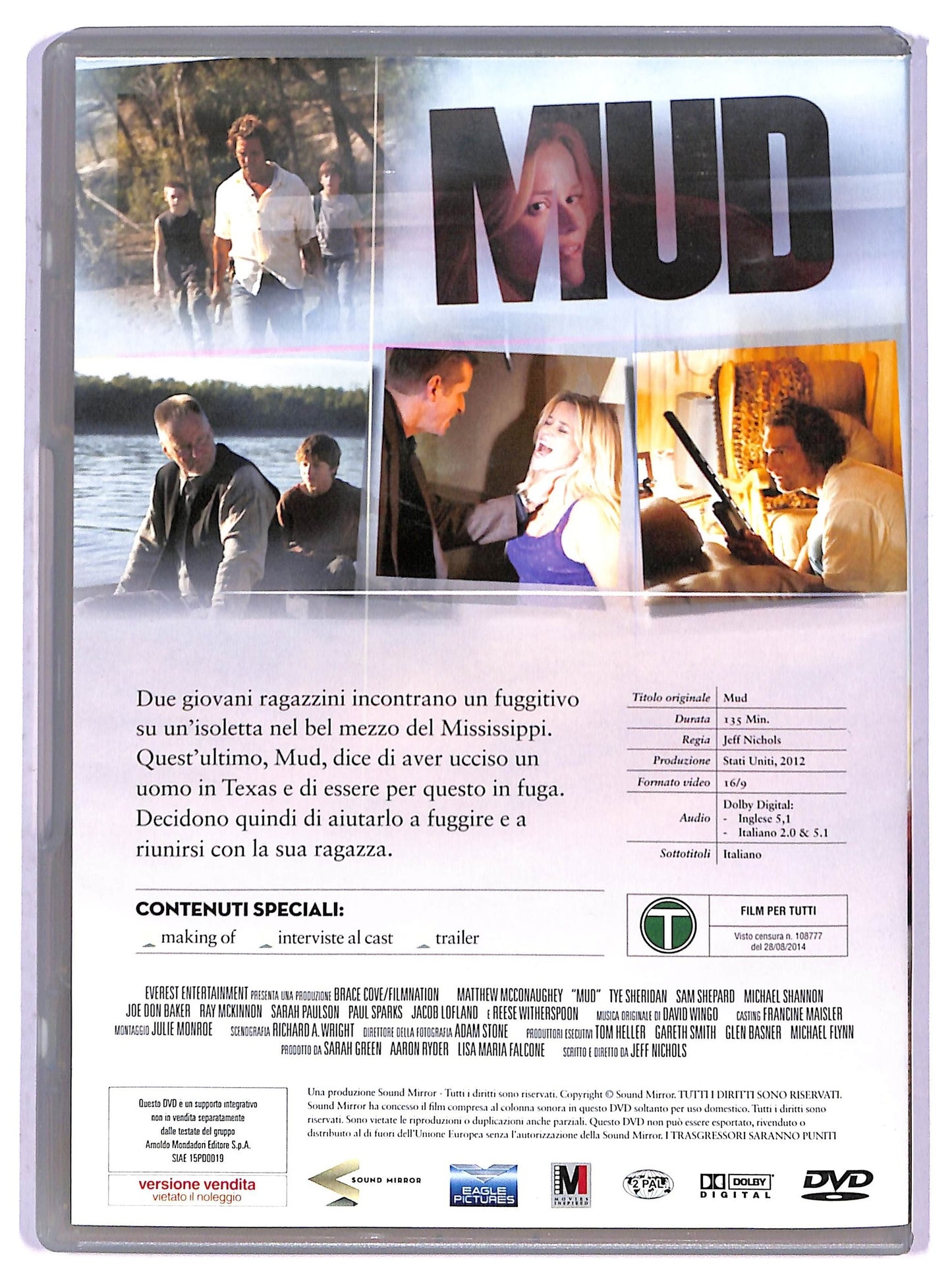 EBOND Mud (film) EDITORIALE DVD D798608