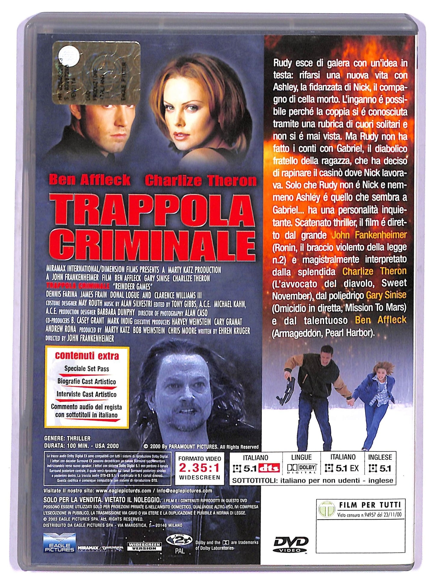 EBOND Trappola criminale EDITORIALE DVD D798738