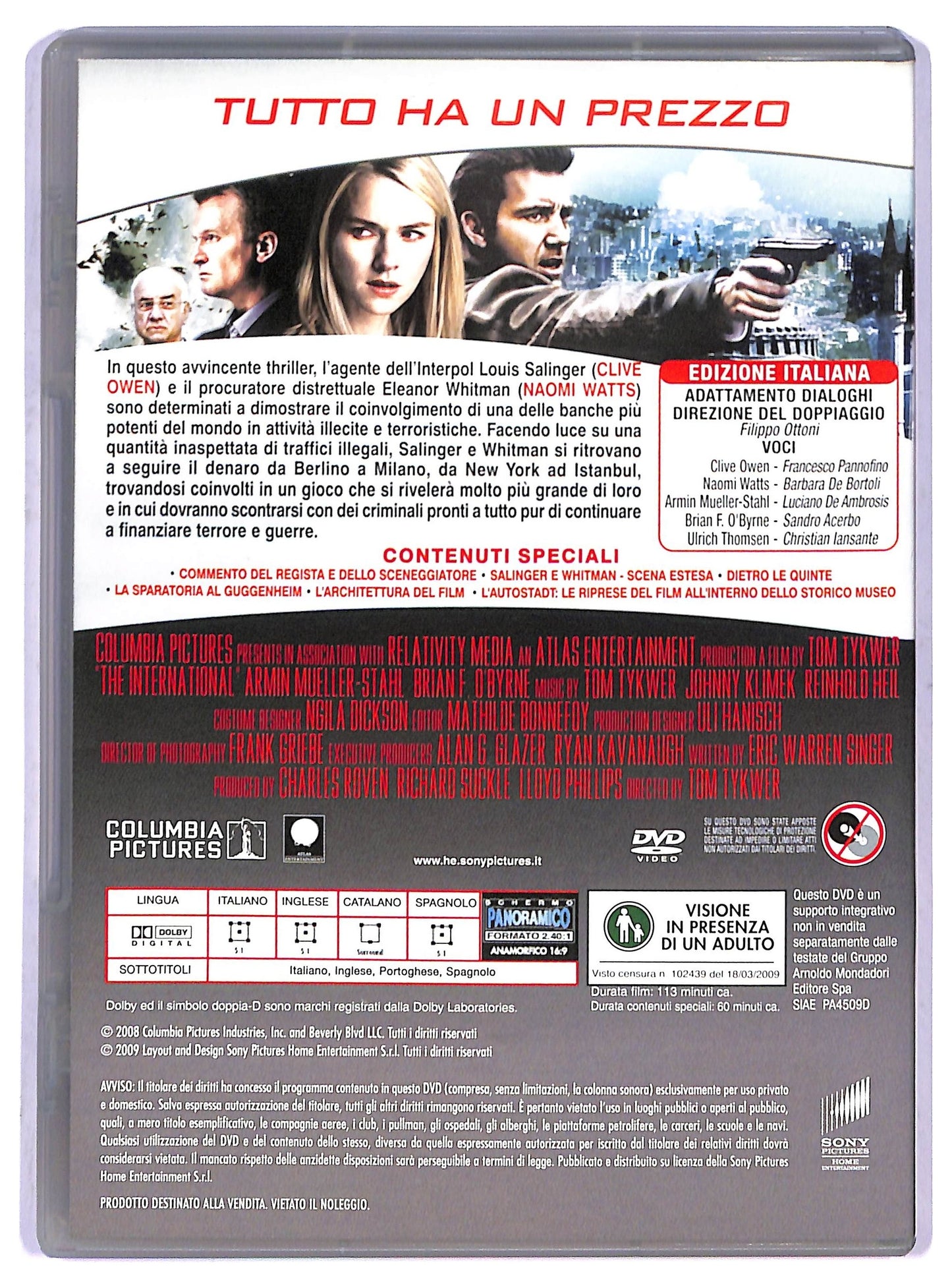 EBOND The International EDITORIALE DVD D799018
