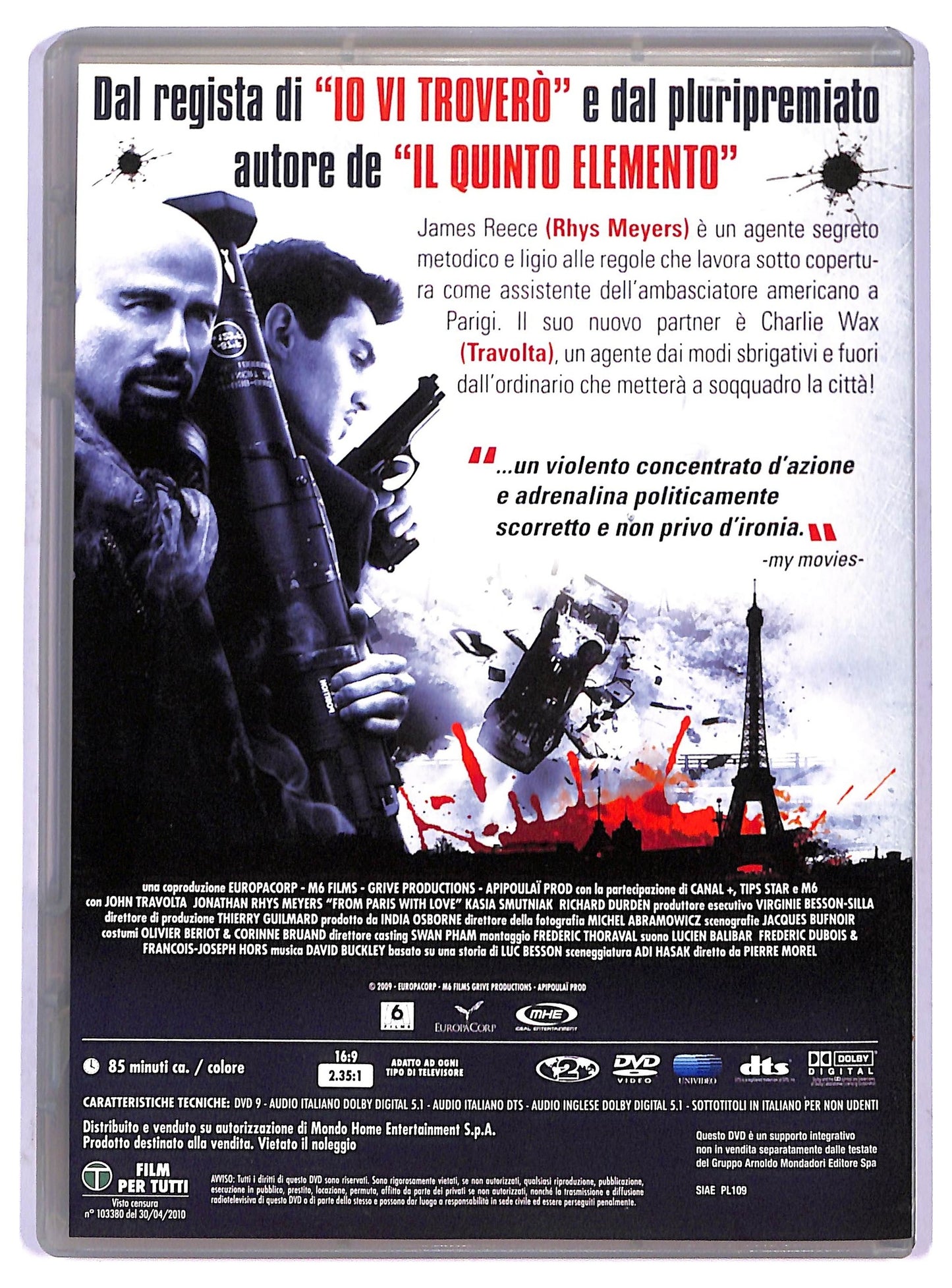EBOND From Paris with Love EDITORIALE DVD D799048