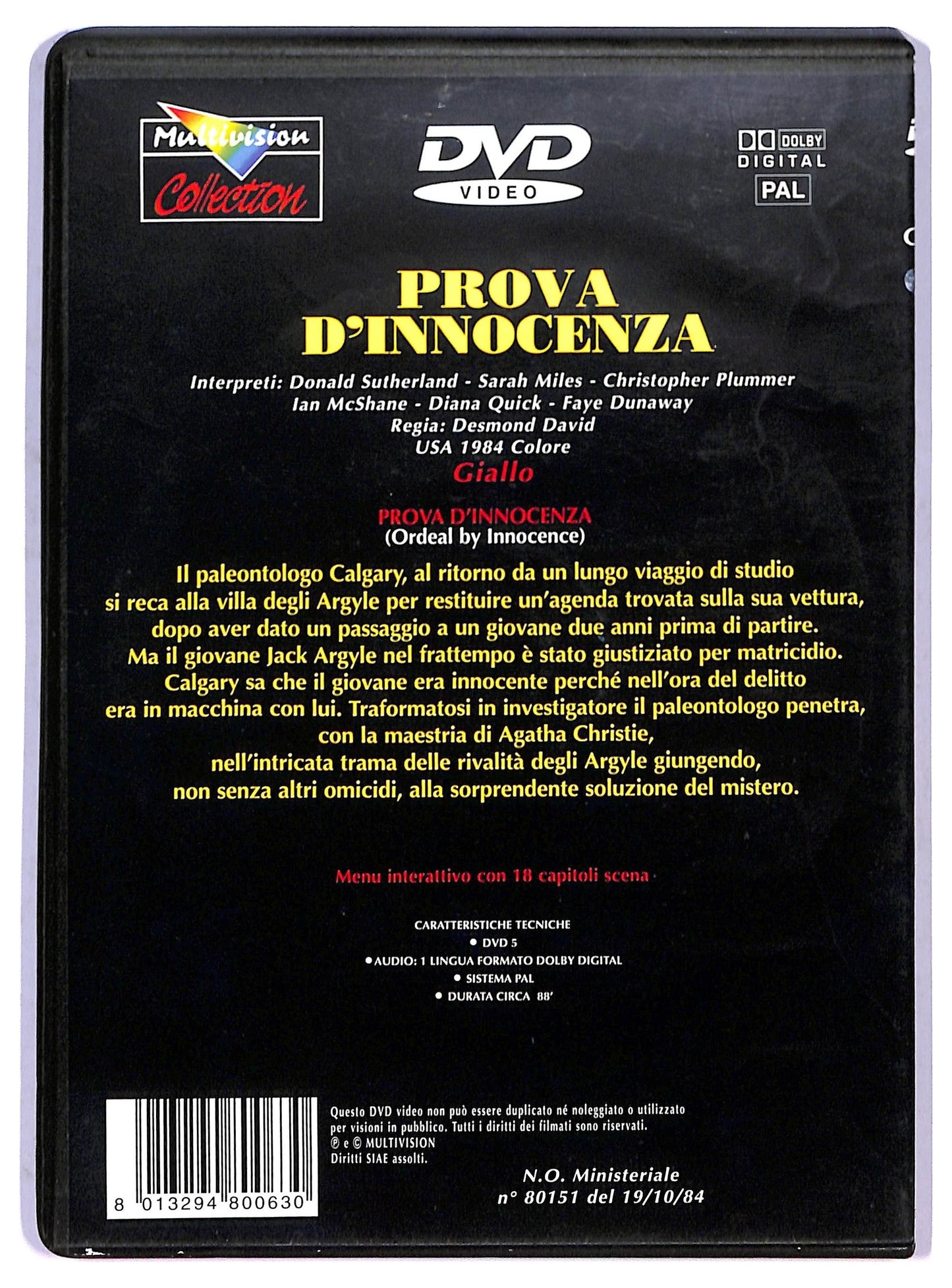 EBOND Prova d'innocenza DVD D799151