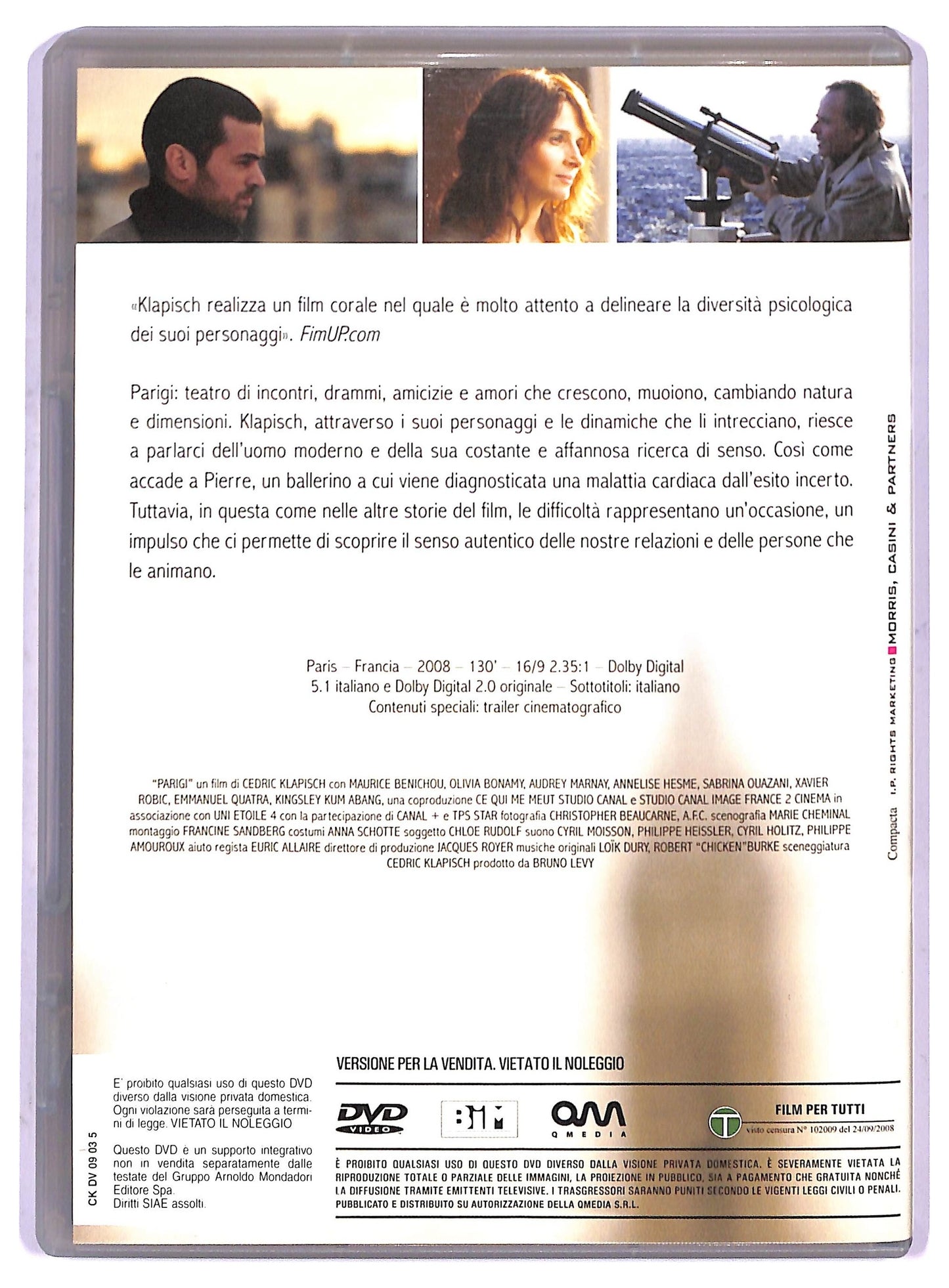 EBOND Parigi EDITORIALE DVD D799346