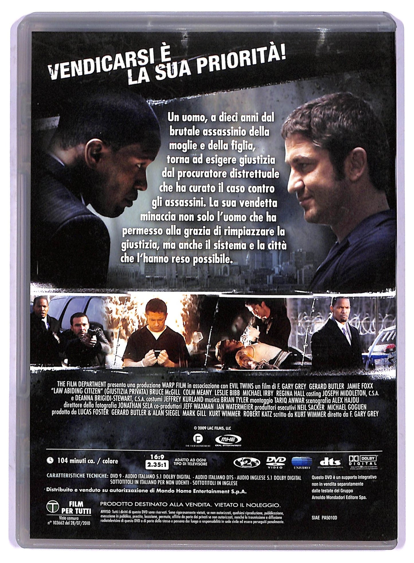 EBOND Giustizia privata EDITORIALE DVD D799408