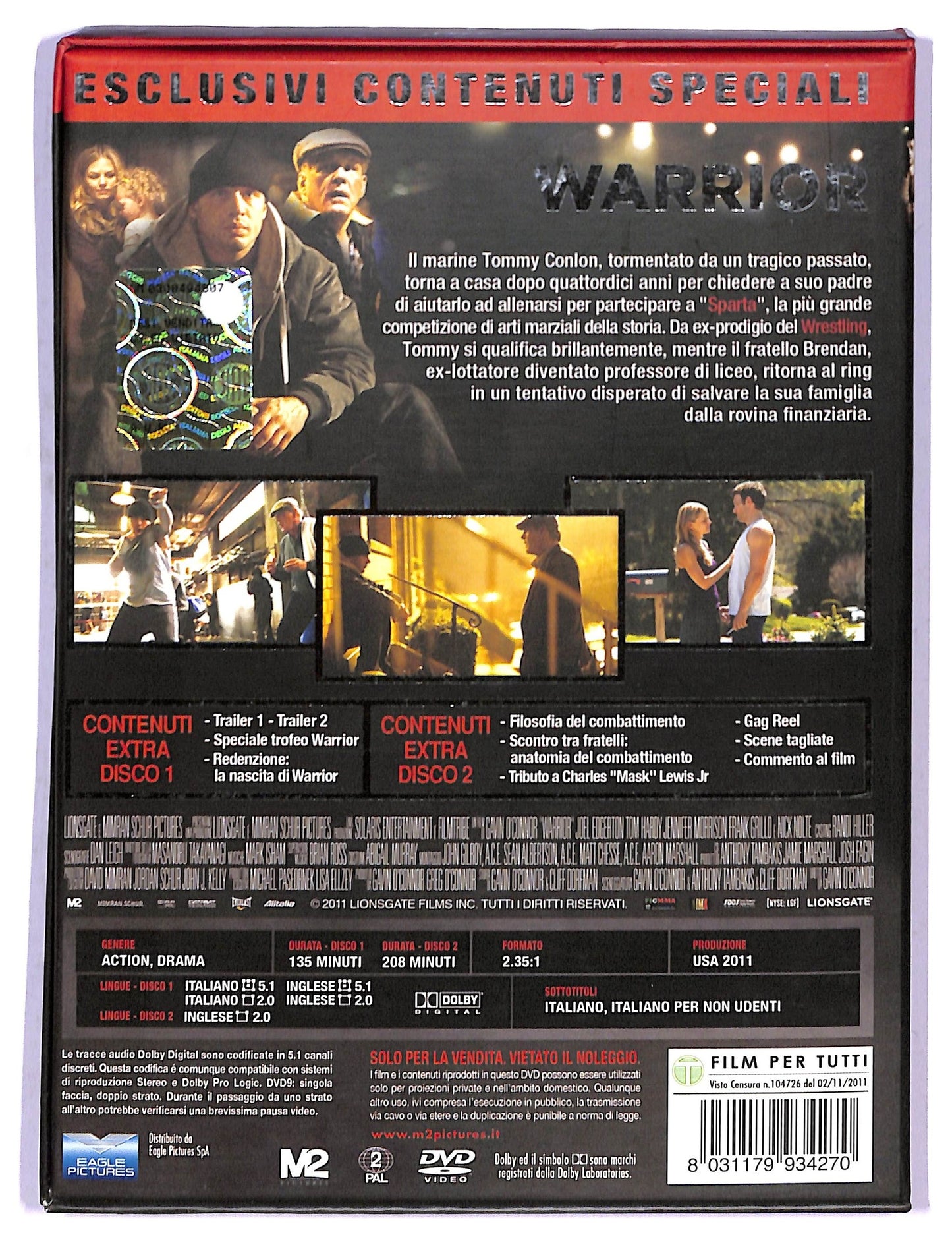 EBOND warrior EDIZIONE SPECIALE - 2 dischi DVD D799460