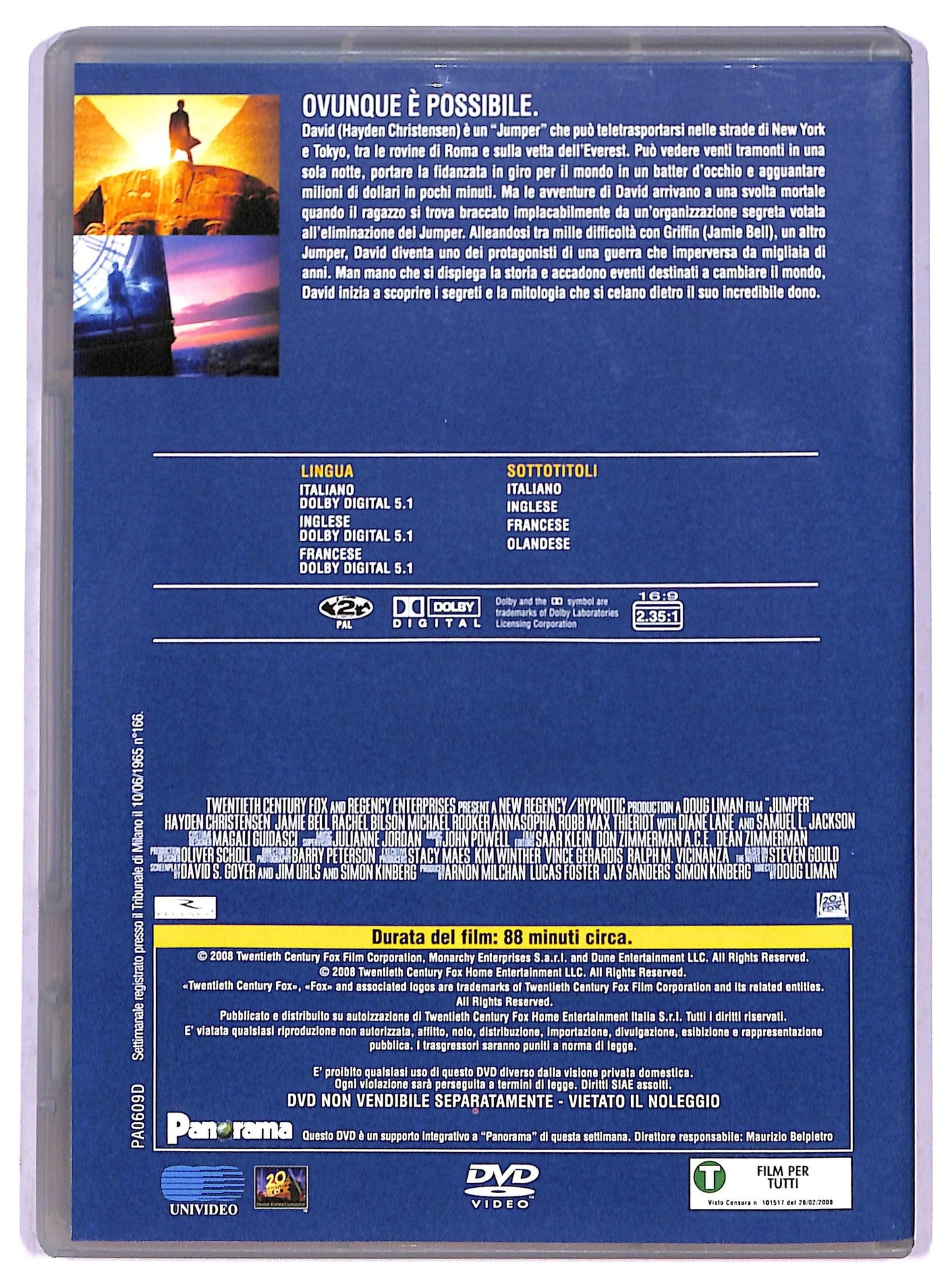 EBOND Jumper - Senza confini EDITORIALE DVD D799519
