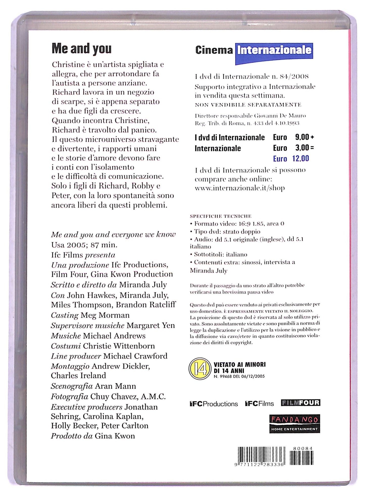 EBOND Me And You And Everyone We Know EDITORIALE DVD D799527