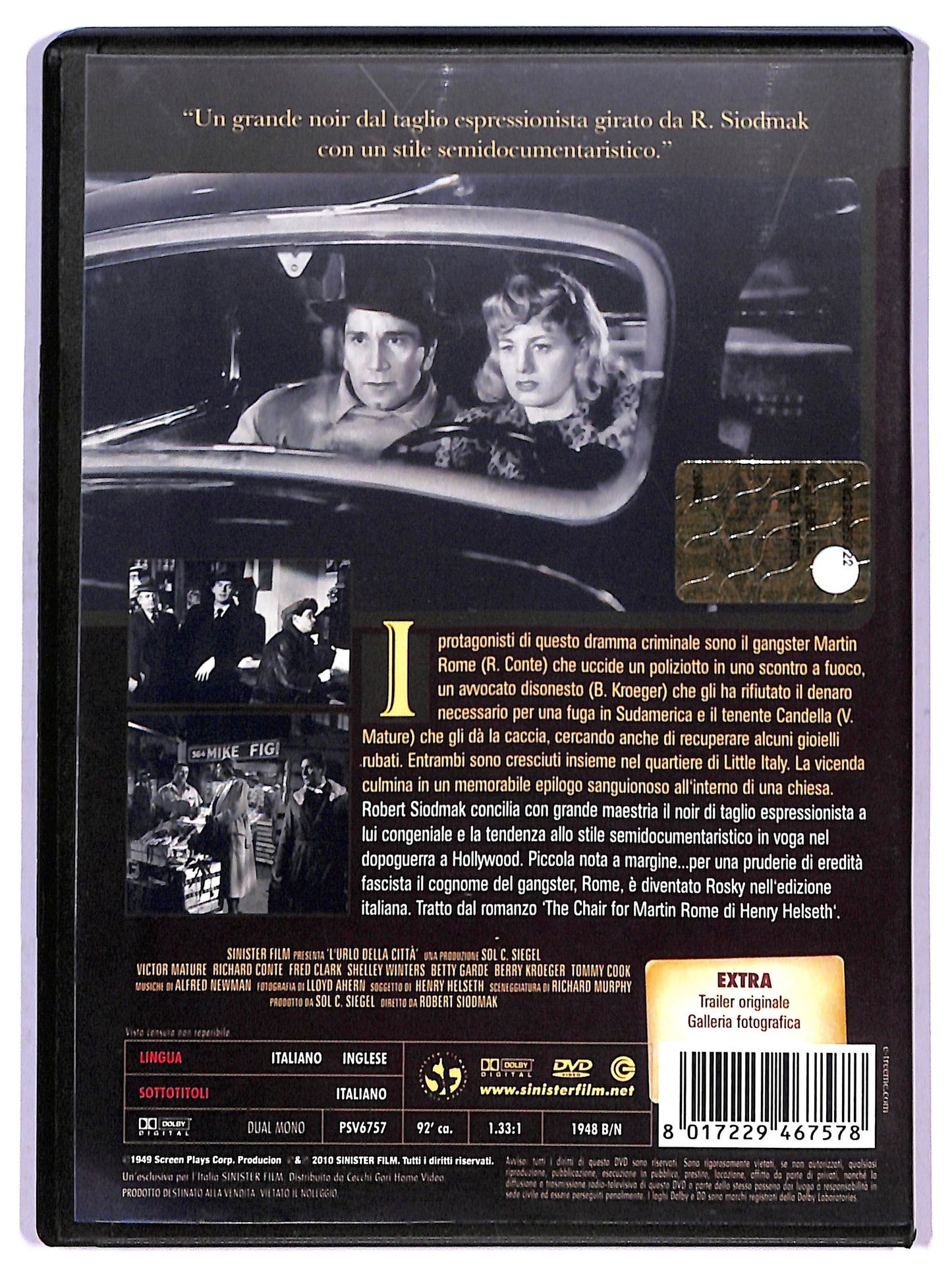 EBOND L'urlo della citta DVD D799547