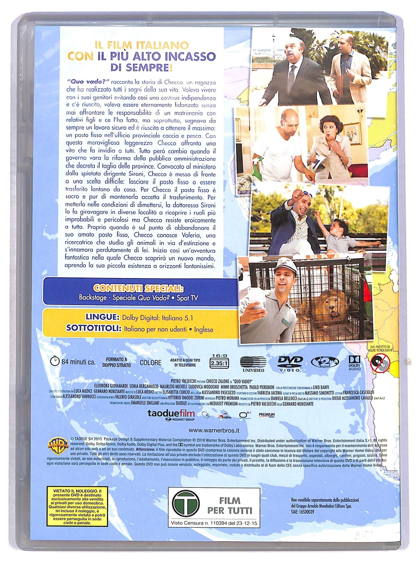 EBOND Quo vado? EDITORIALE DVD D799627
