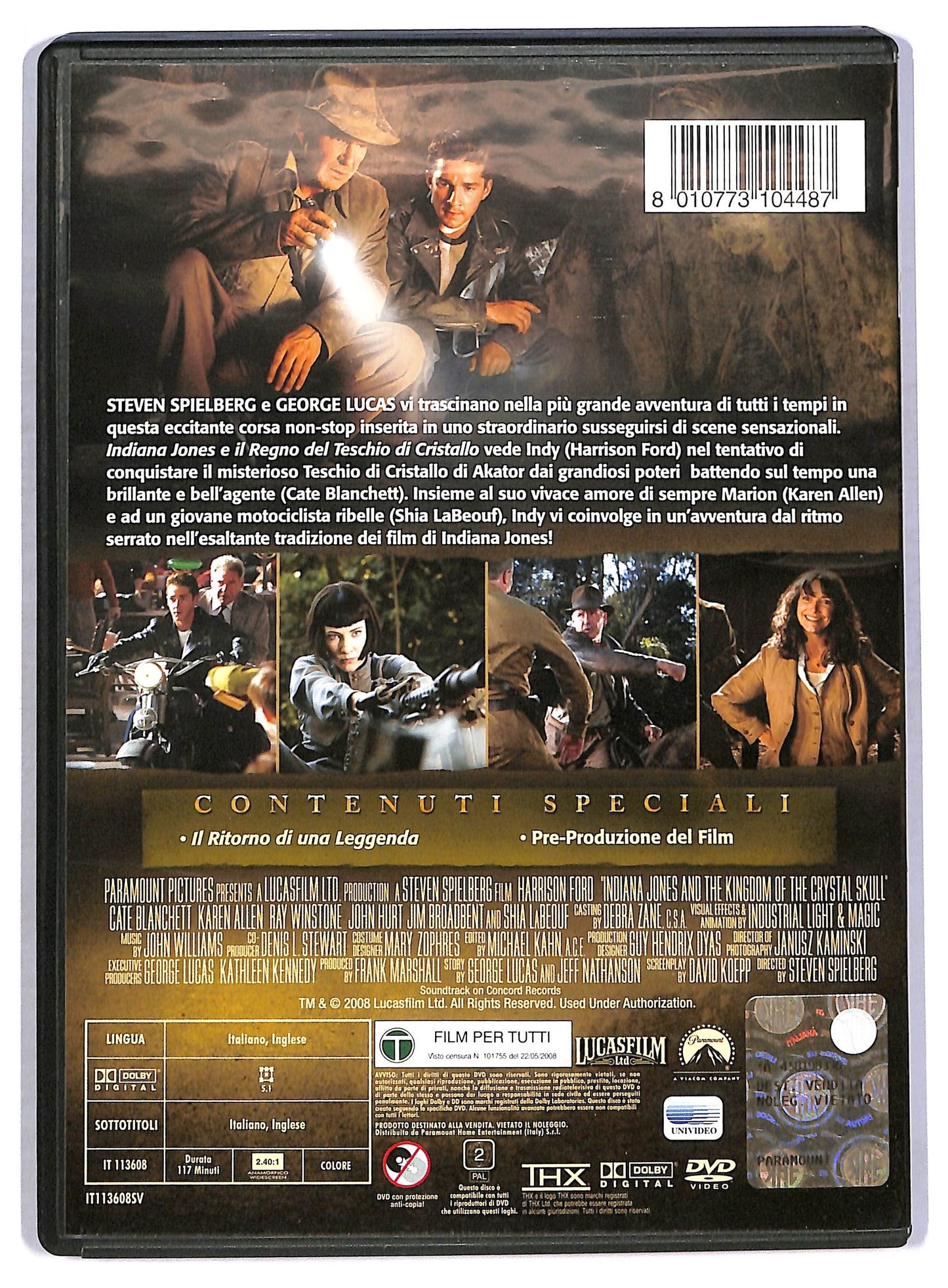 EBOND Indiana Jones e Il Regno Del Teschio Di Cristallo DVD D799854