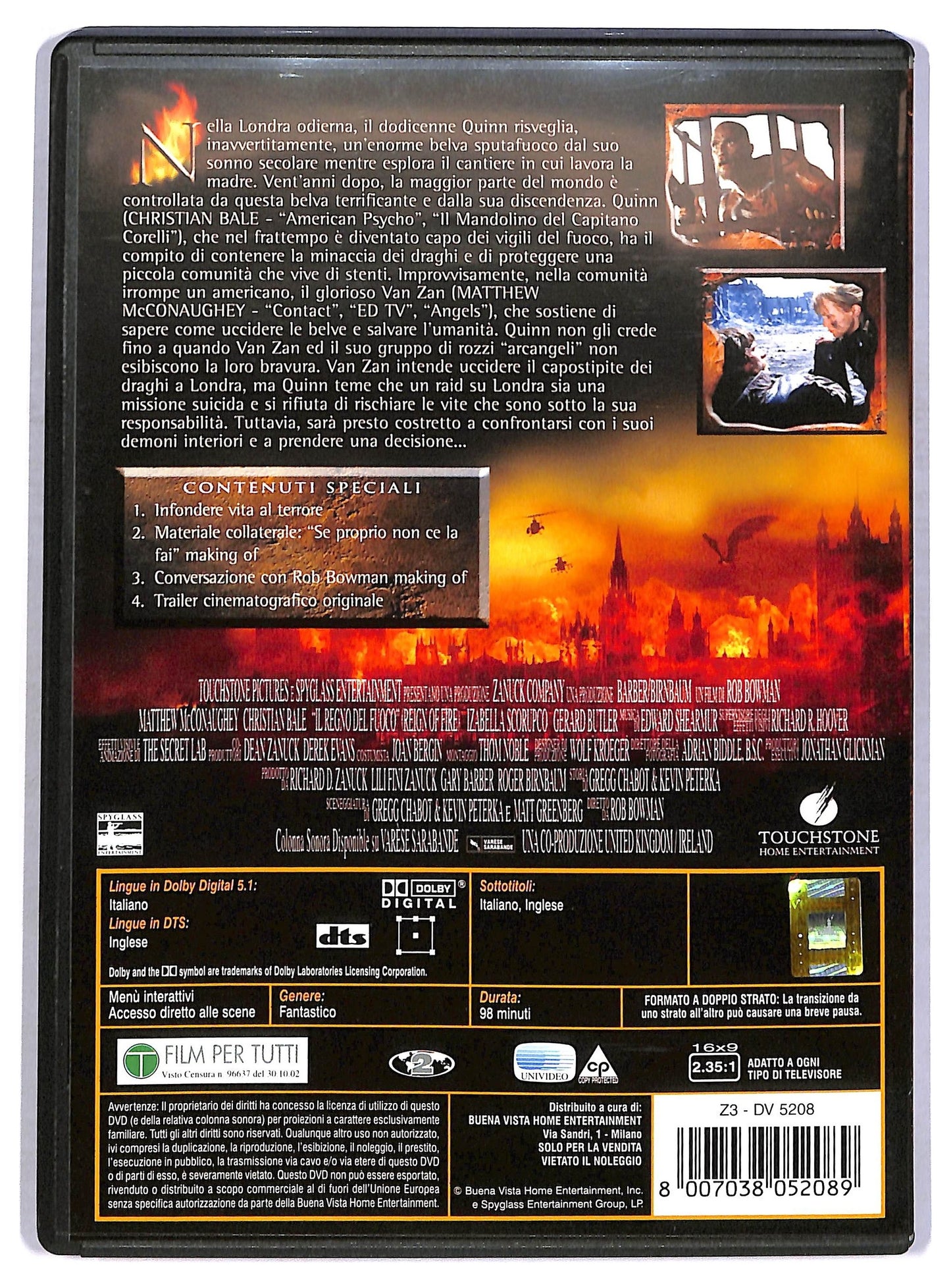 EBOND il regno del fuoco DVD D799921