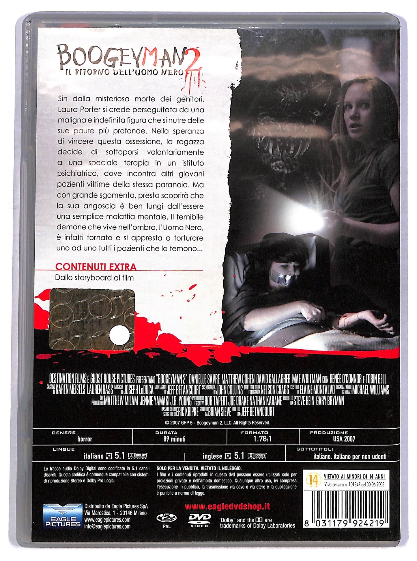 EBOND boogeyman 2 - il ritorno dell'uomo nero DVD D799932