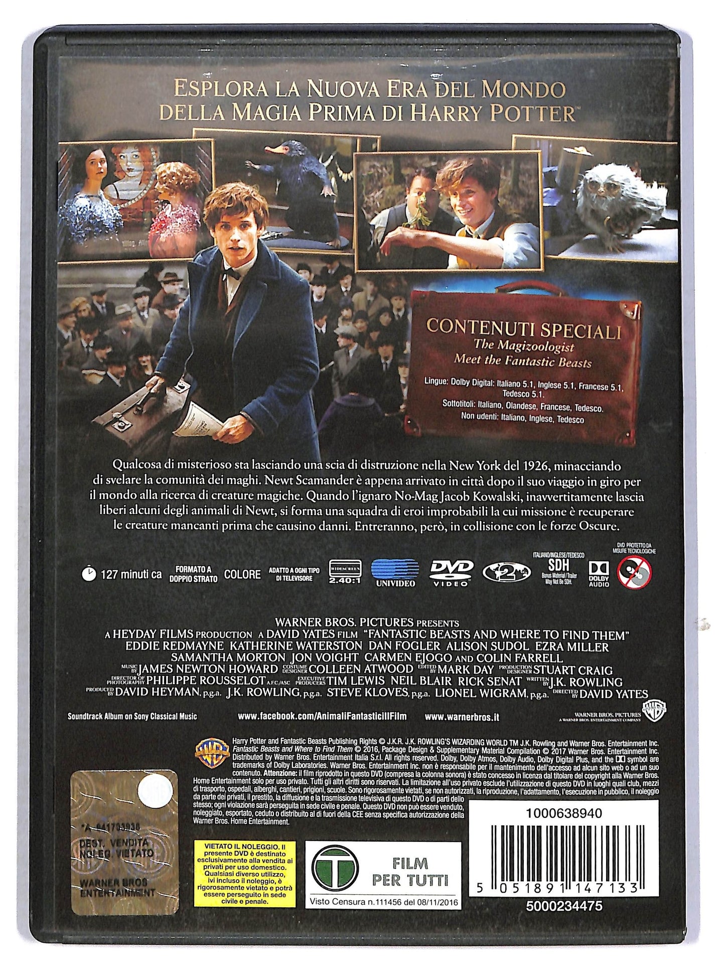 EBOND Animali fantastici - e dove trovarli DVD D800103