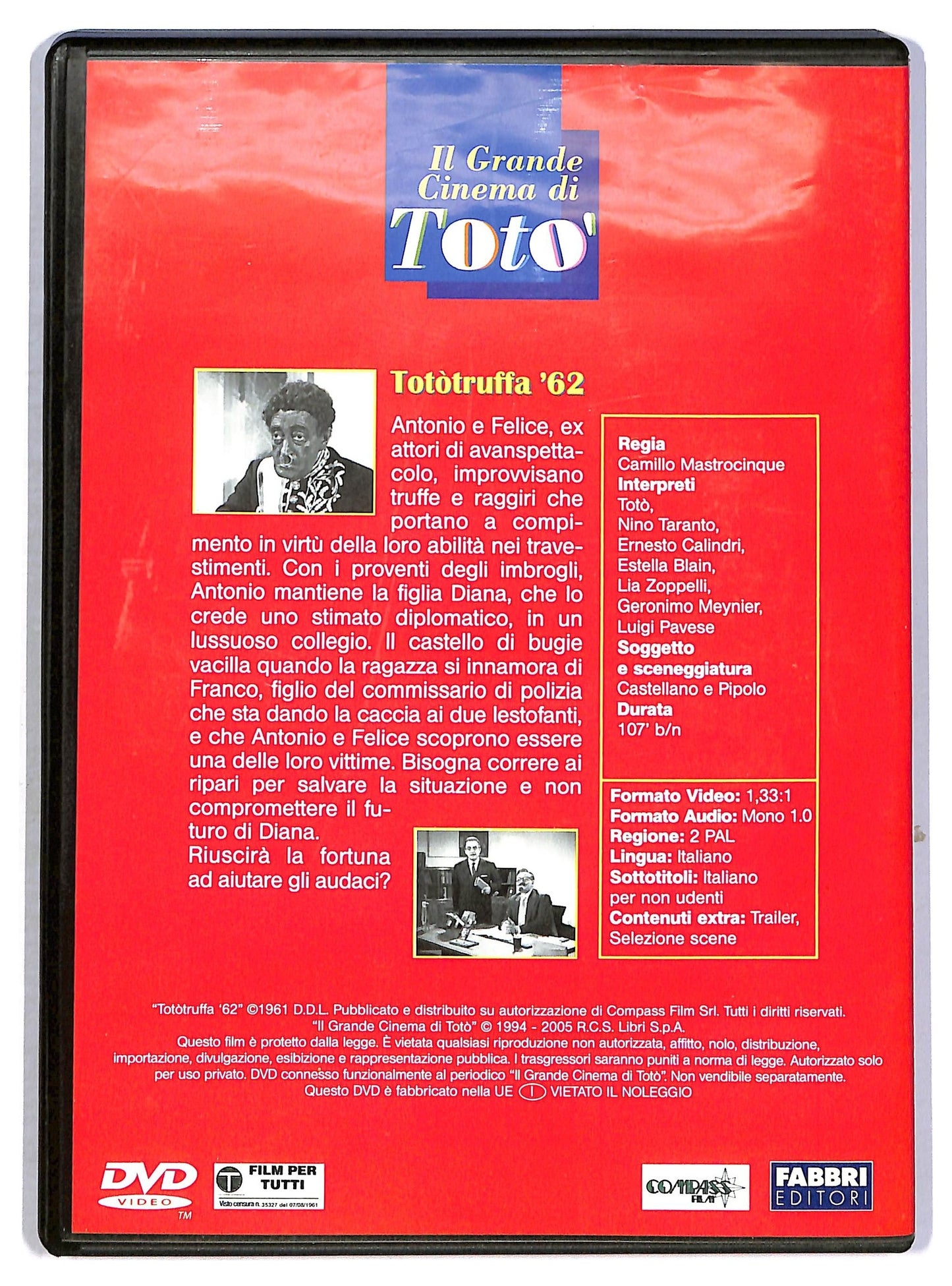 EBOND Tototruffa '62 EDITORIALE DVD D800108