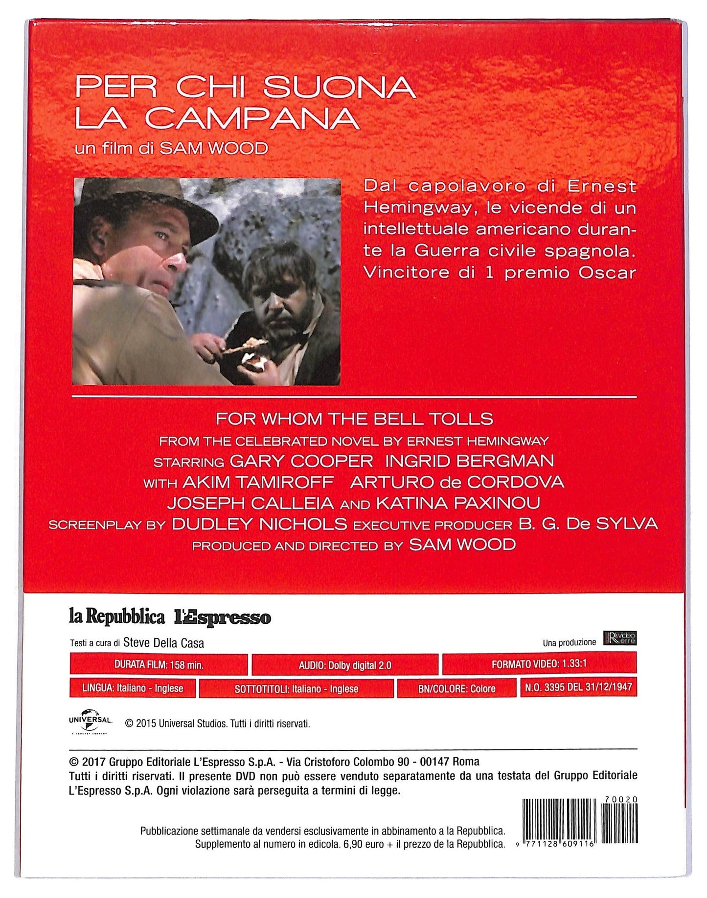 EBOND Per chi suona la campana vol.20 DIGIPACK EDITORIALE DVD D800131