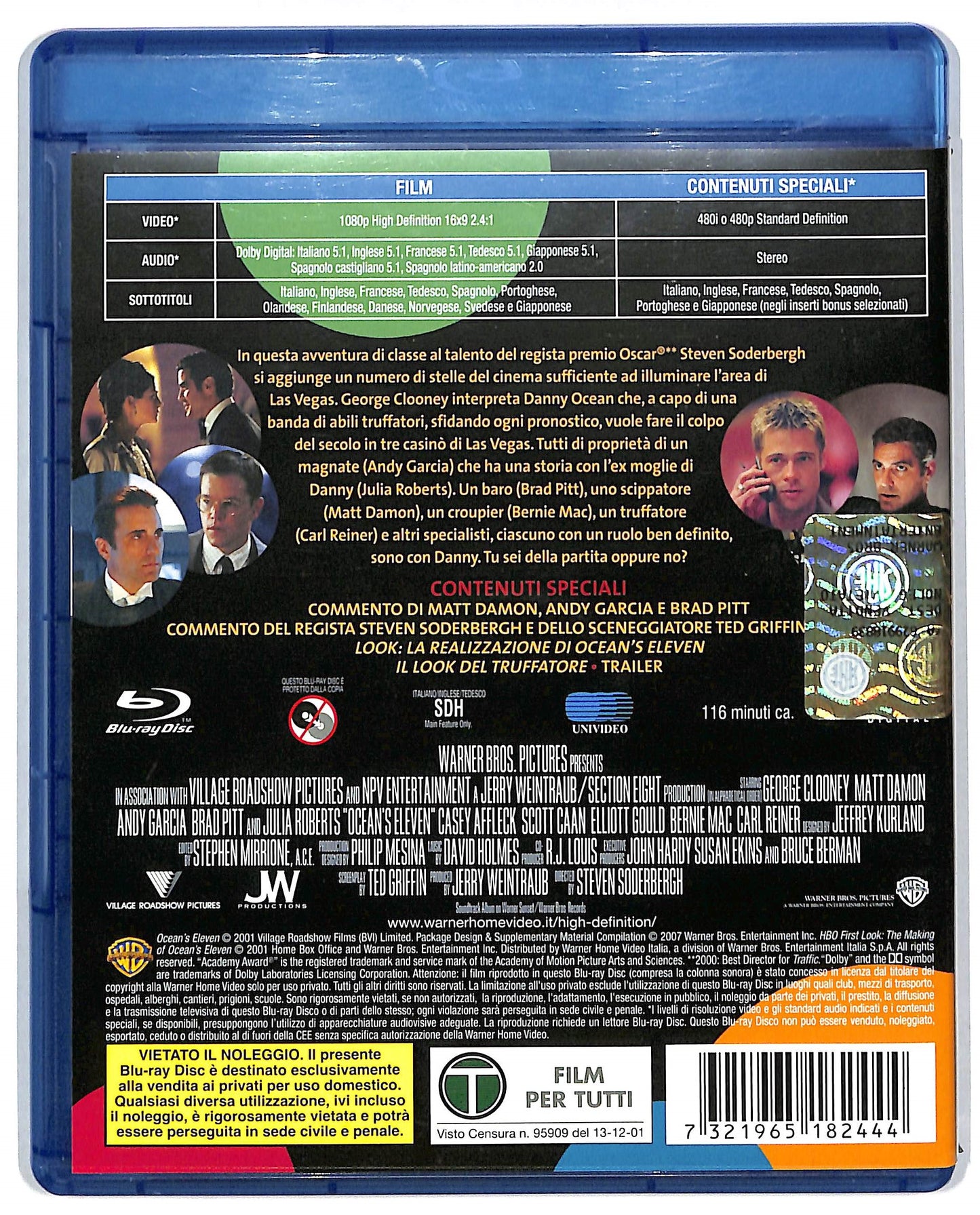 EBOND Ocean's Eleven - Fate il vostro gioco BLURAY BLURAY D800156