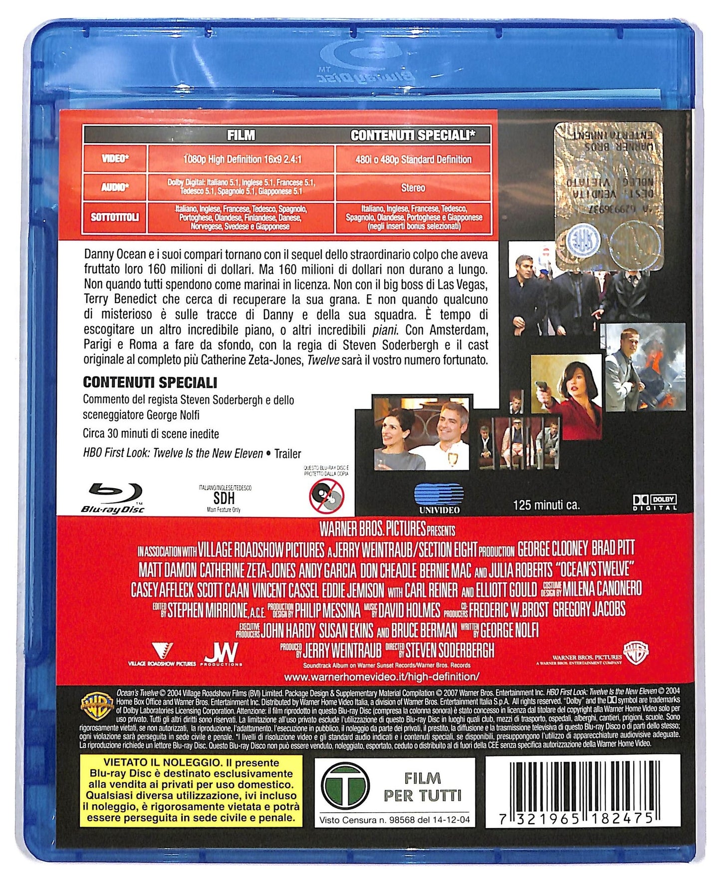 EBOND Ocean's Twelve BLURAY D800157