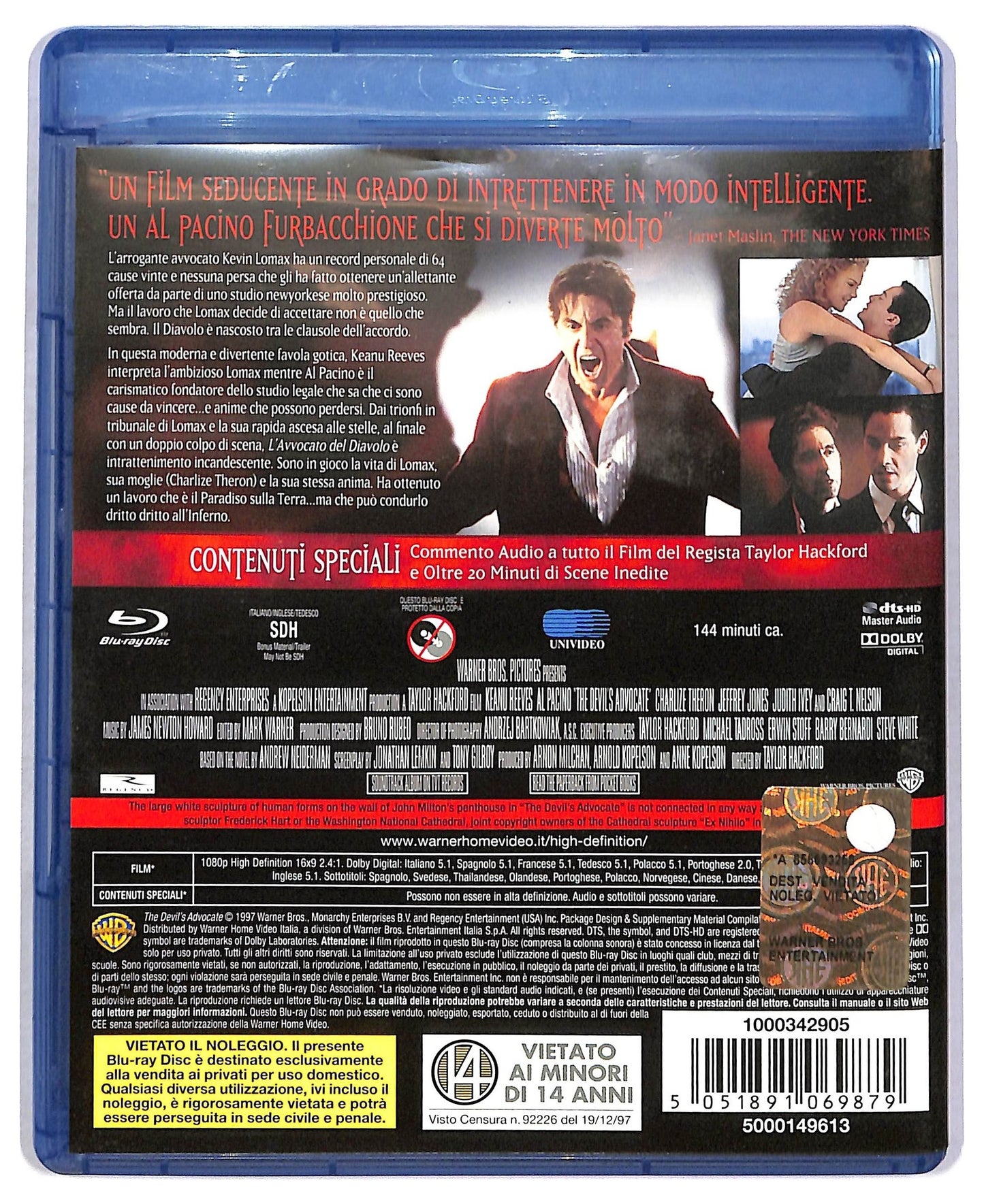 EBOND L'avvocato del diavolo BLURAY BLURAY D800166