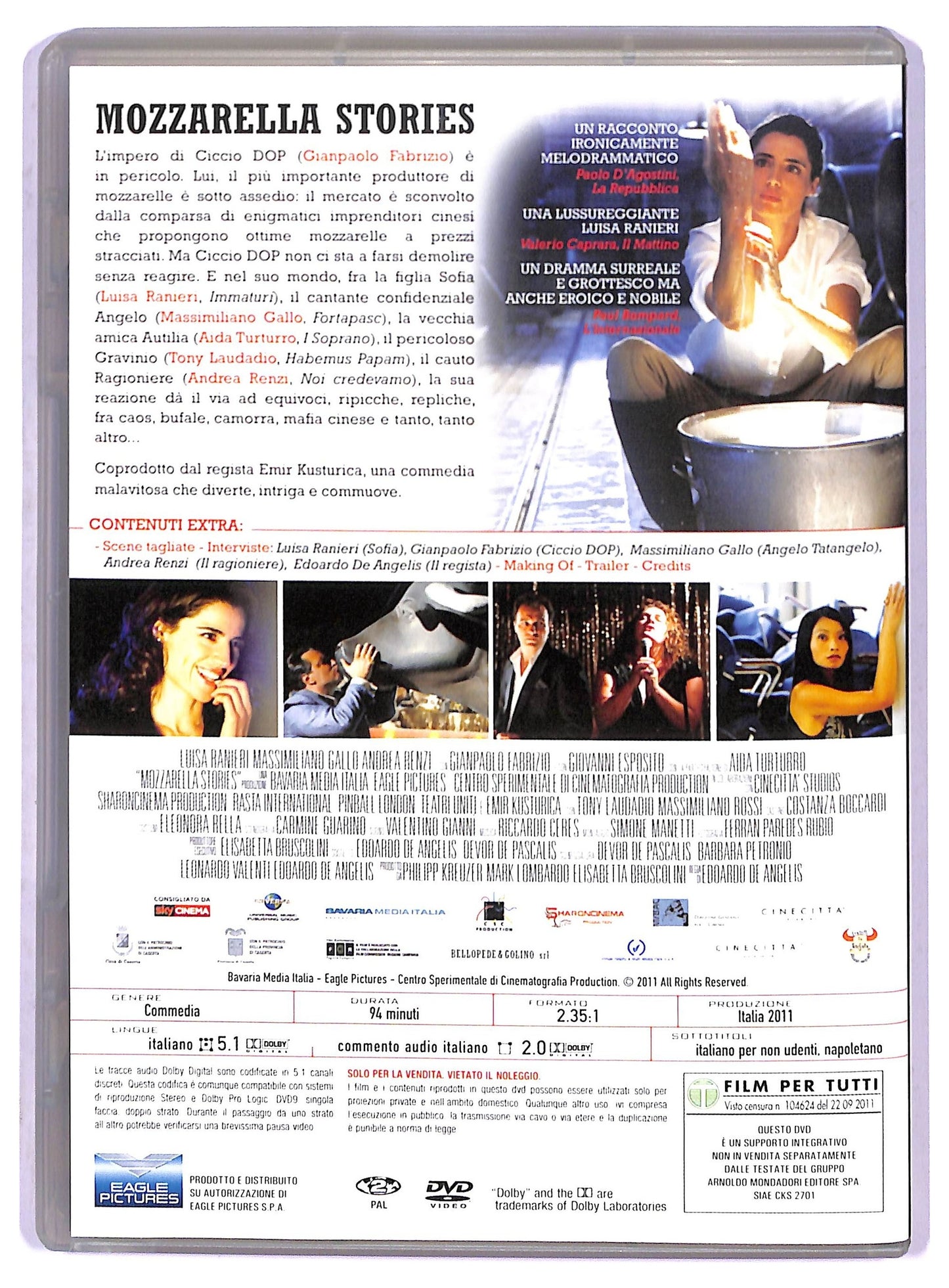 EBOND Mozzarella Stories EDITORIALE DVD D800360