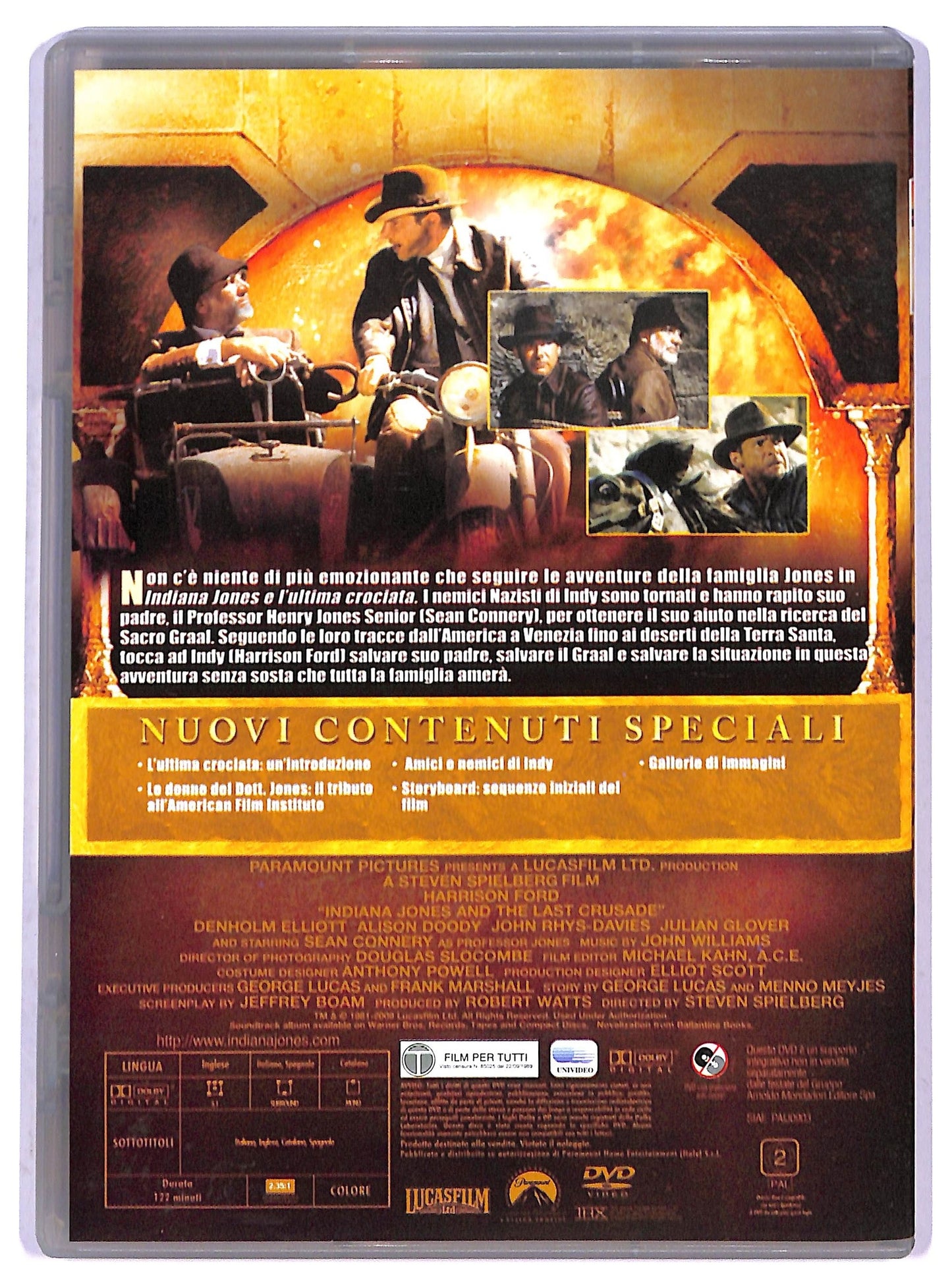 EBOND Indiana Jones e l'ultima crociata EDITORIALE DVD D800507
