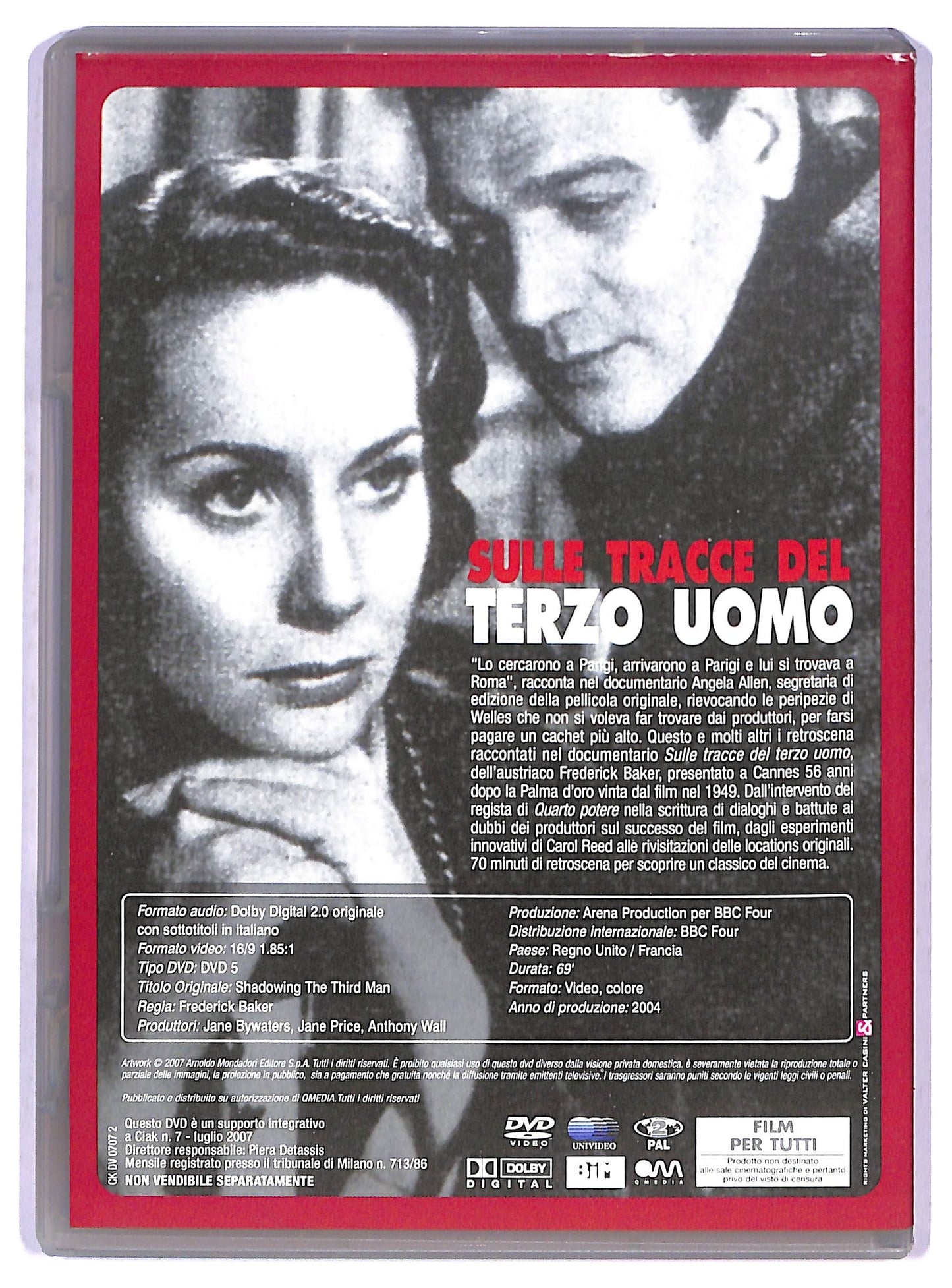 EBOND Sulle tracce del terzo uomo EDITORIALE DVD D800525