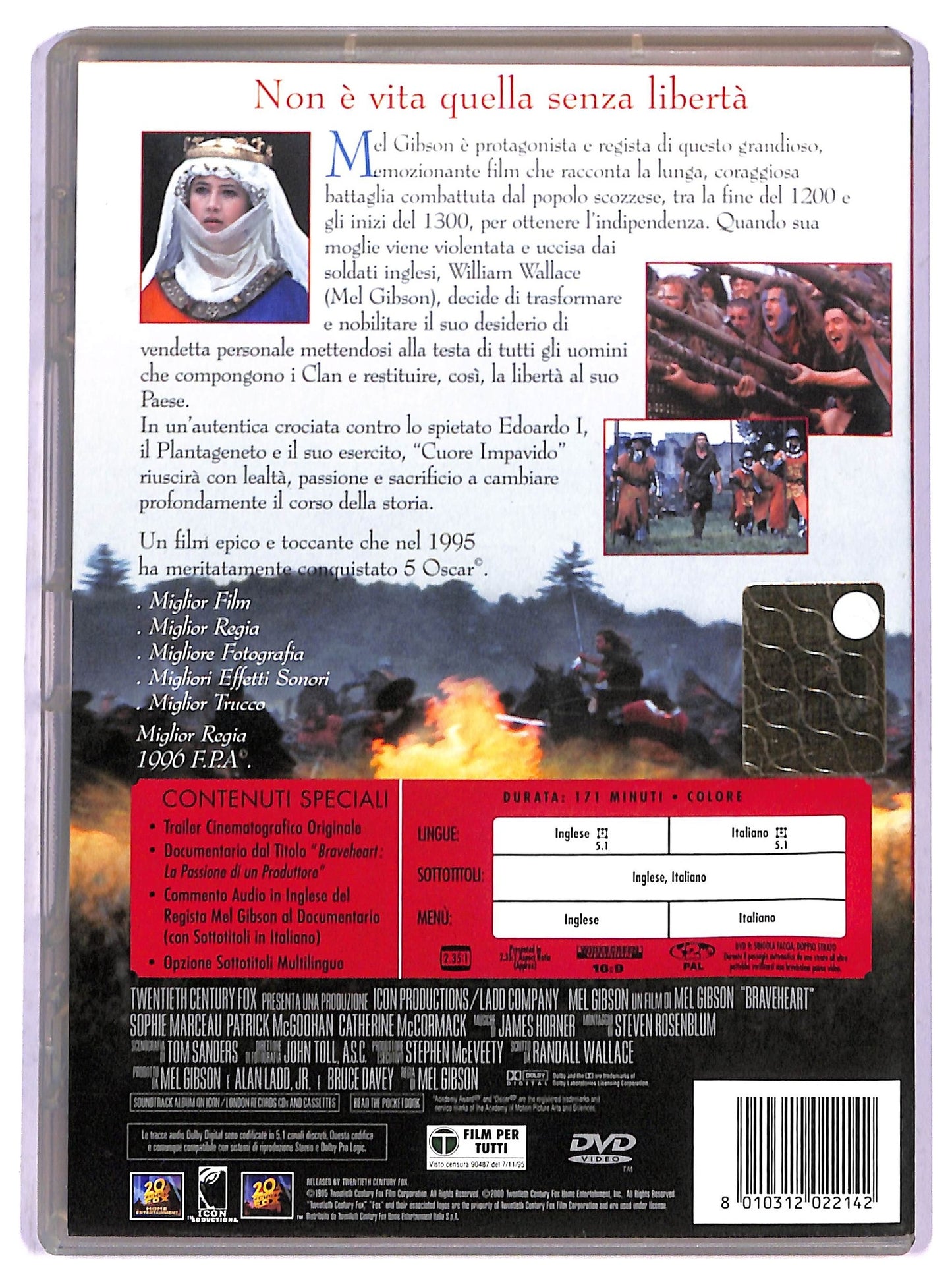 EBOND Braveheart Cuore impavido DVD D800705