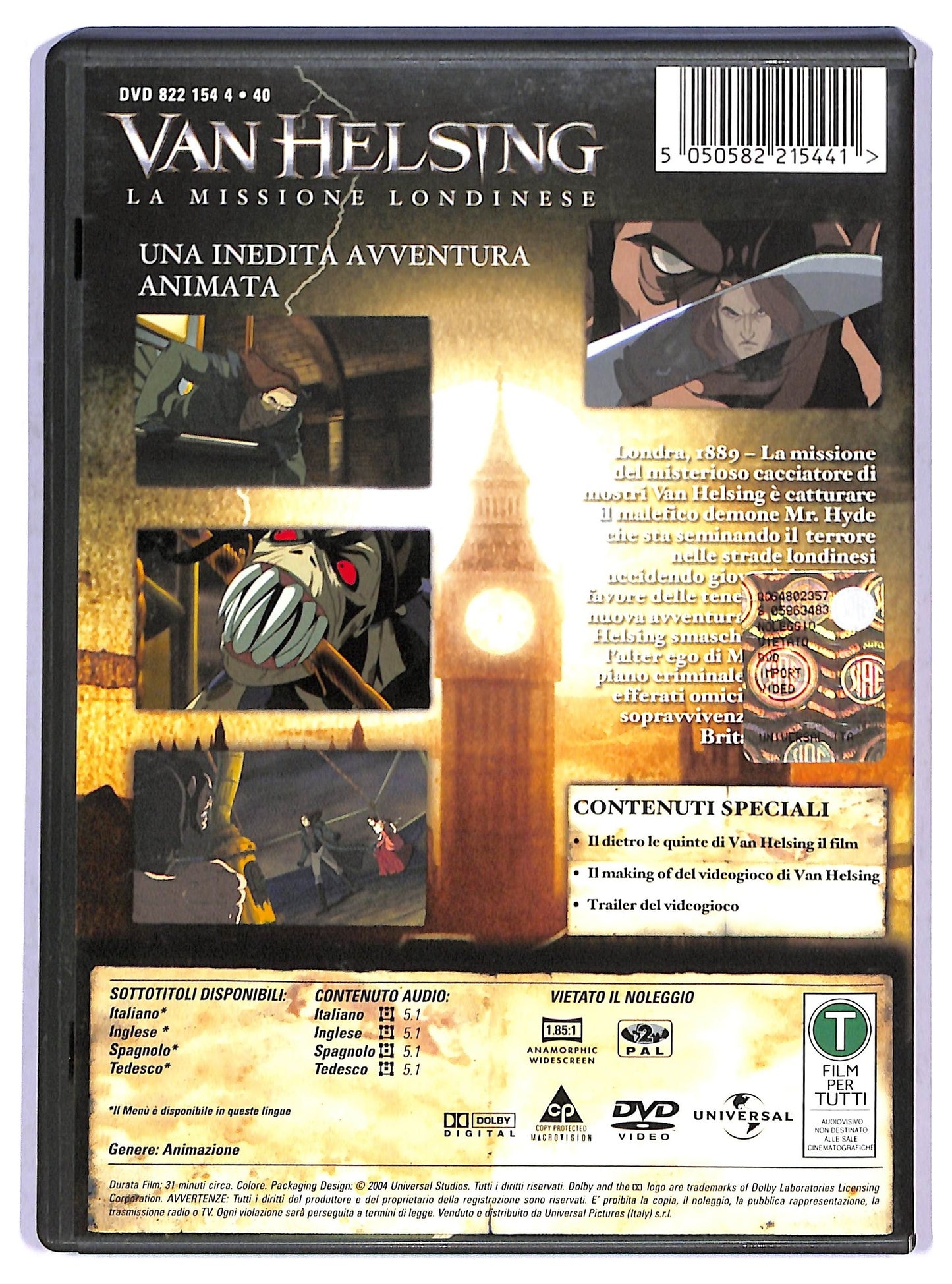 EBOND Van Helsing La missione londinese DVD D801131