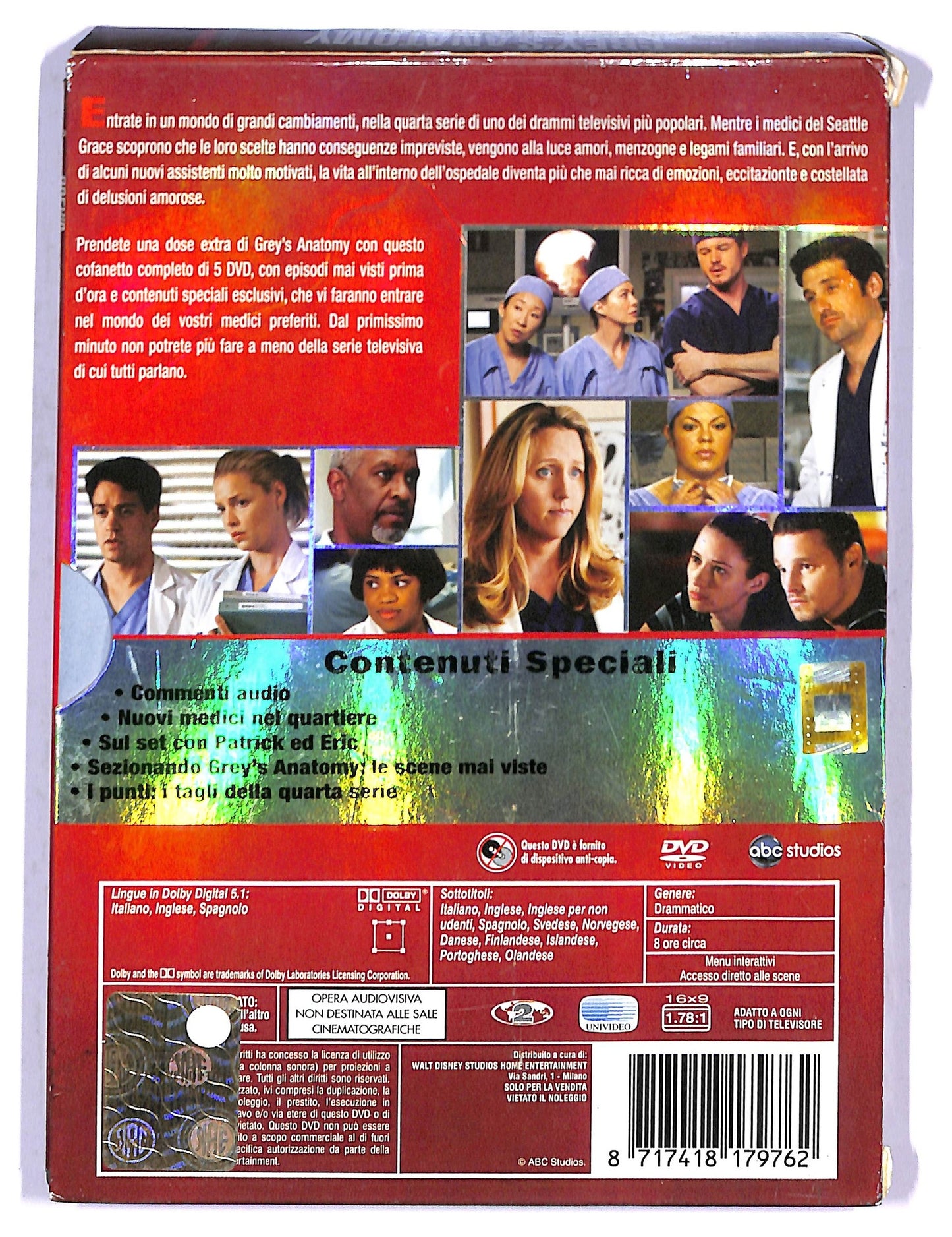 EBOND Grey's Anatomy - Stagione 04 (5 DVD) DVD D801242