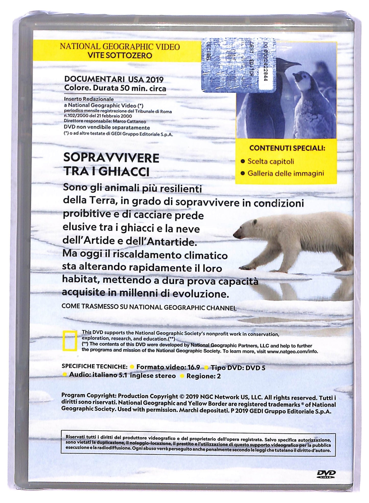 EBOND Vite sottozero - national geographic EDITORIALE DVD D801314