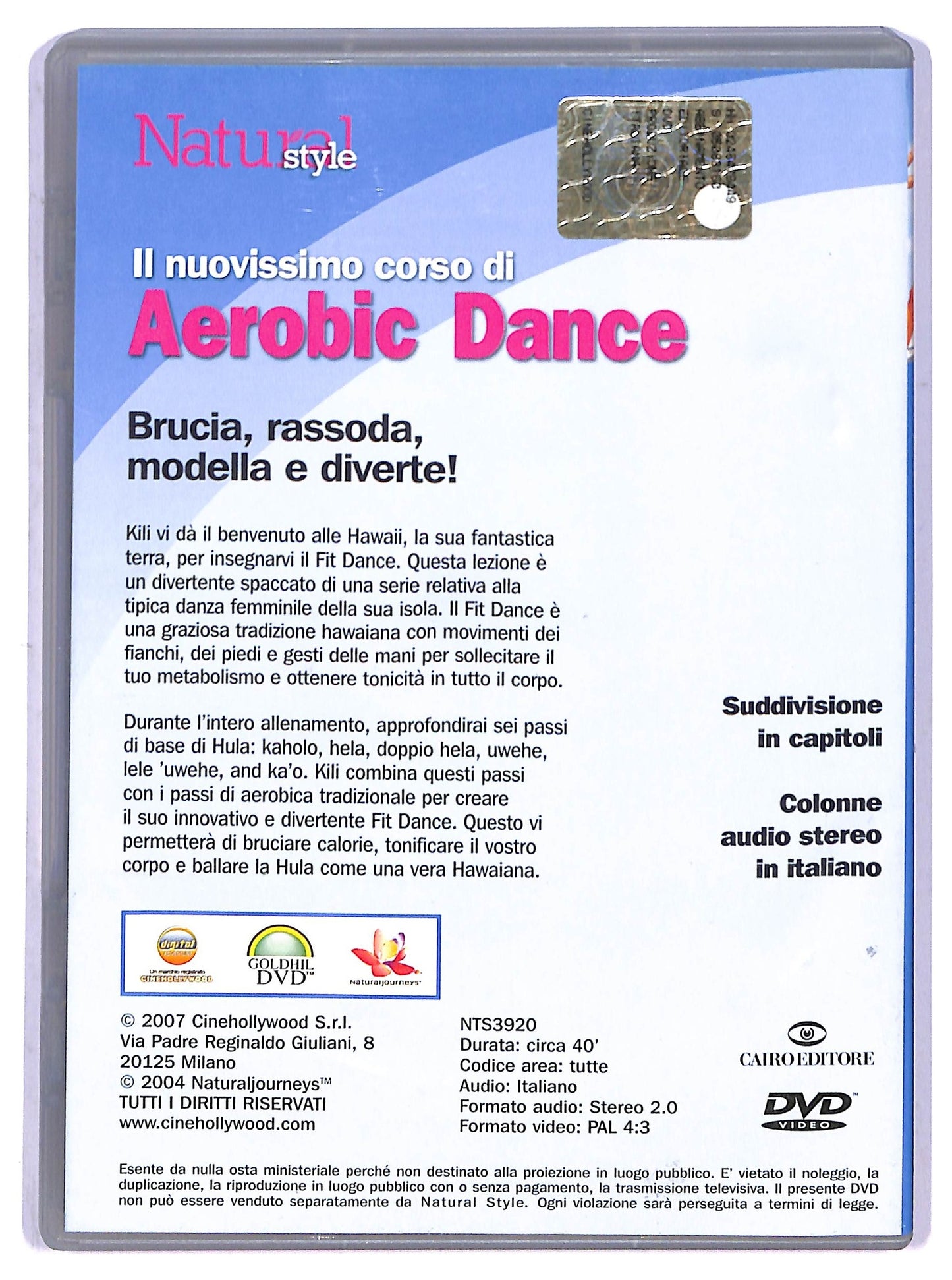 EBOND Il nuovissimi corso di aerobic dance EDITORIALE DVD D801335