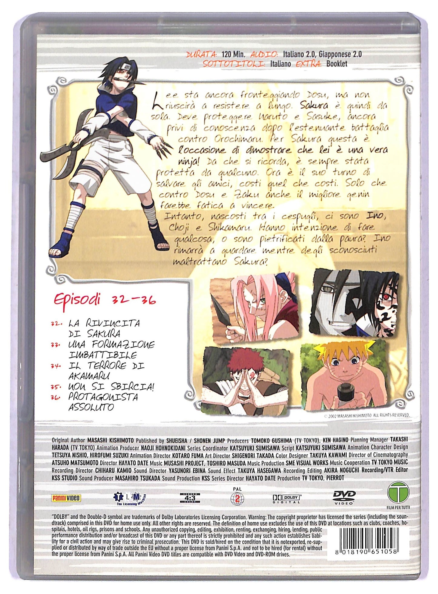 EBOND Naruto Volume 08 Episodi 32 - 36 DVD D801425