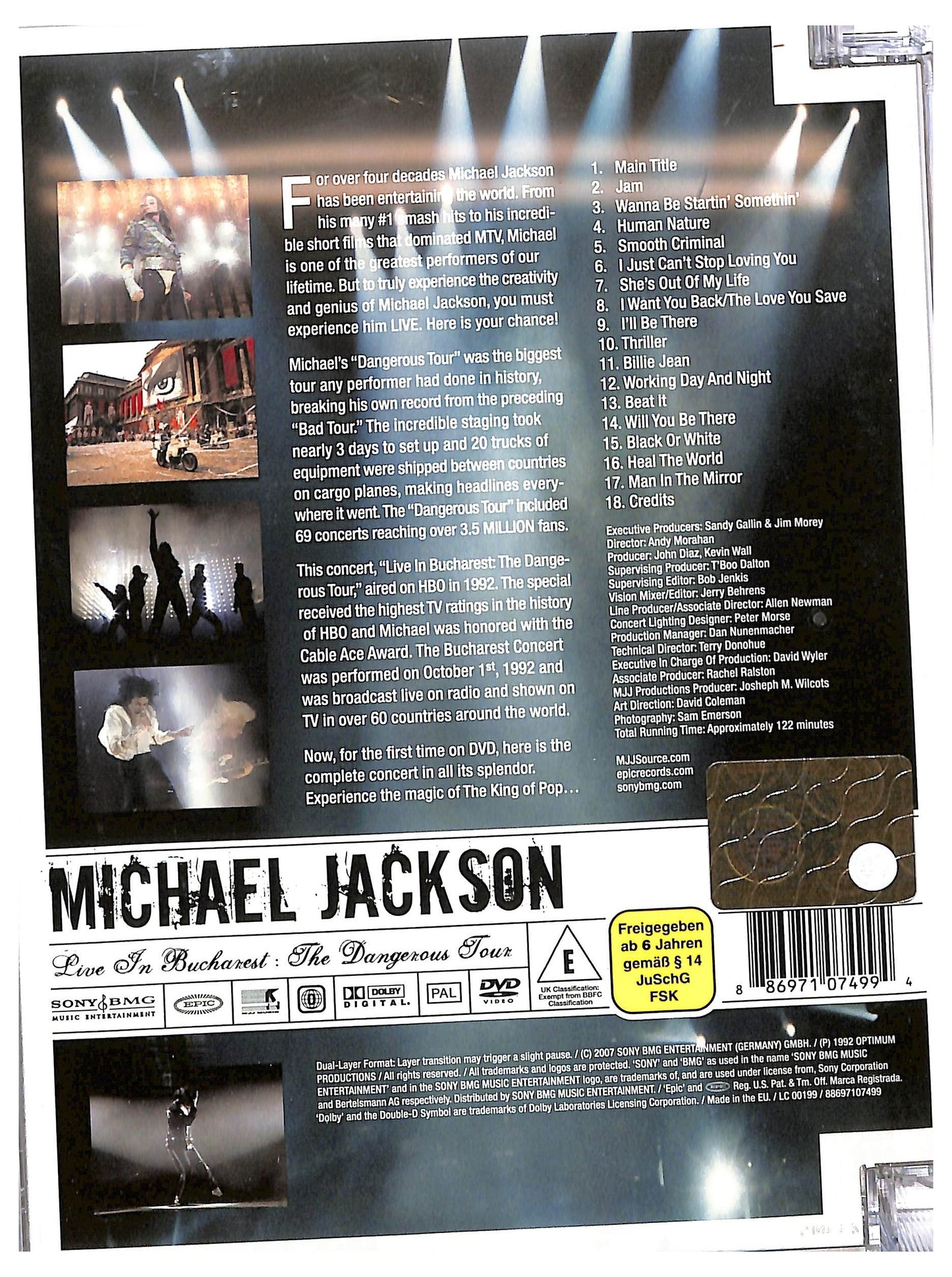 EBOND Michael Jackson - Live In Bucharest: The Dangerous Tour DVD Sjb D801514
