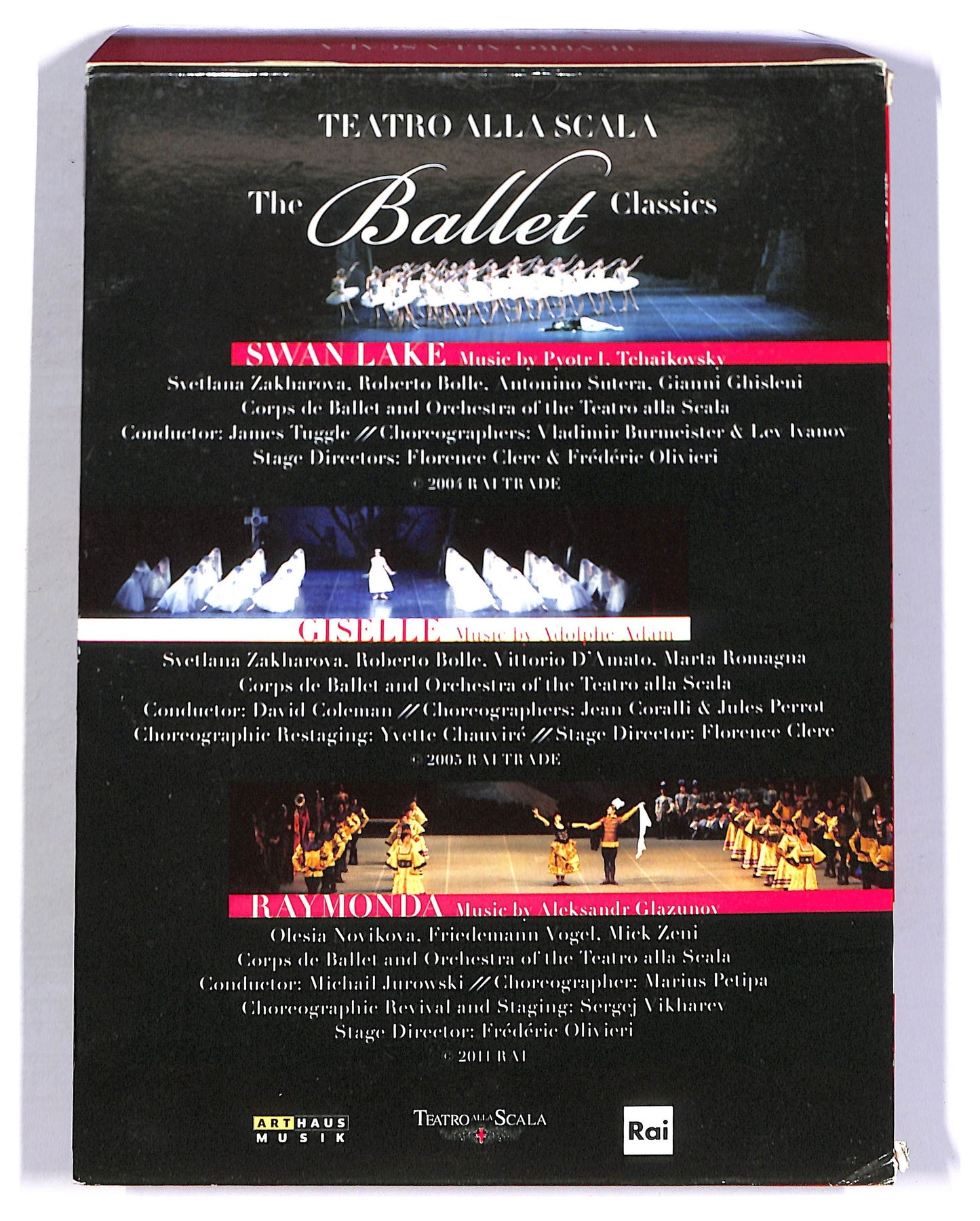 EBOND Teatro alla scala the ballet classics - swan lake - giselle - raymonda DVD D801535