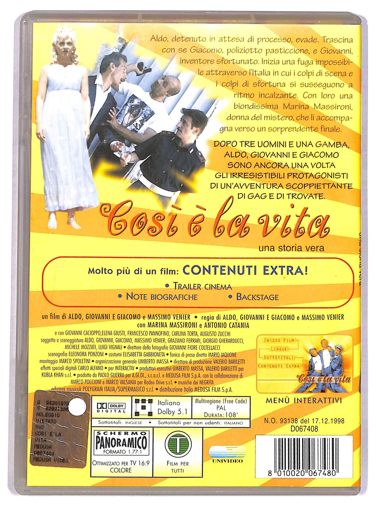 EBOND Cosi e la vita DVD D801601