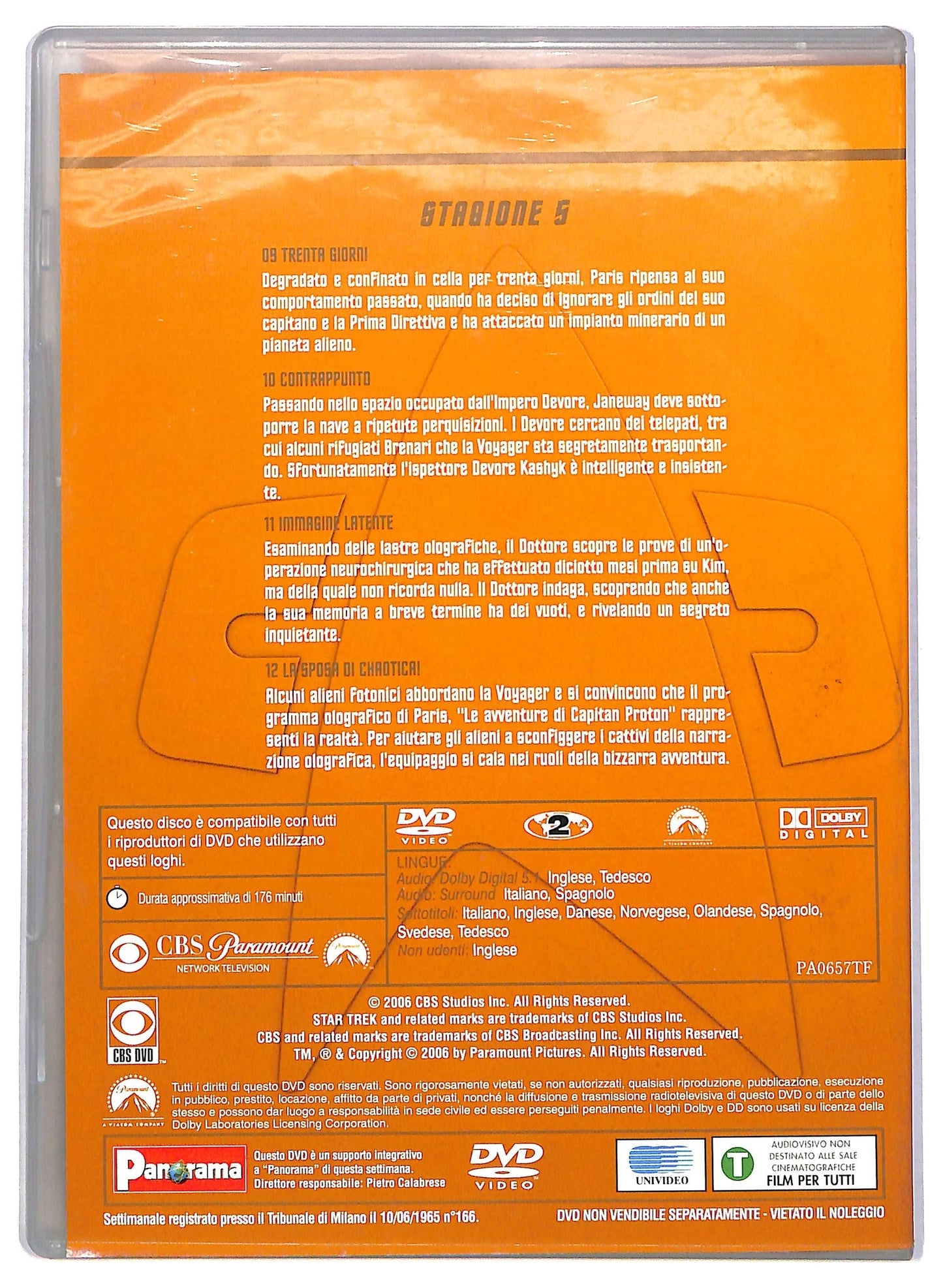 EBOND Star trek voyager stagione 5 disco 3 EDITORIALE DVD D801665