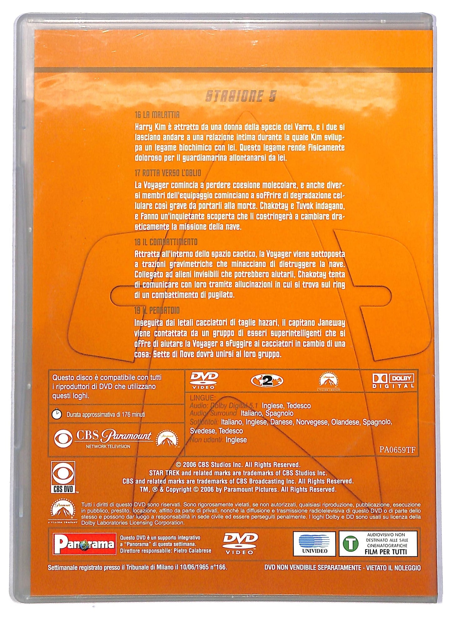 EBOND Star trek voyager stagione 5 episodi 16 - 19 EDITORIALE DVD D801718