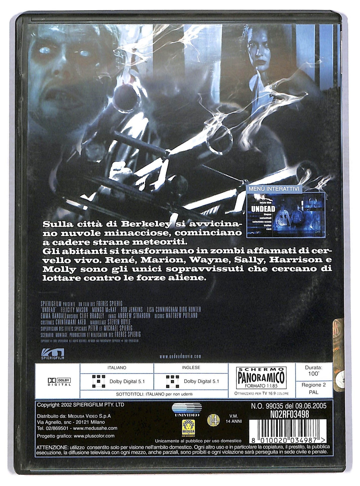 EBOND Undead NOLEGGIO DVD D801725