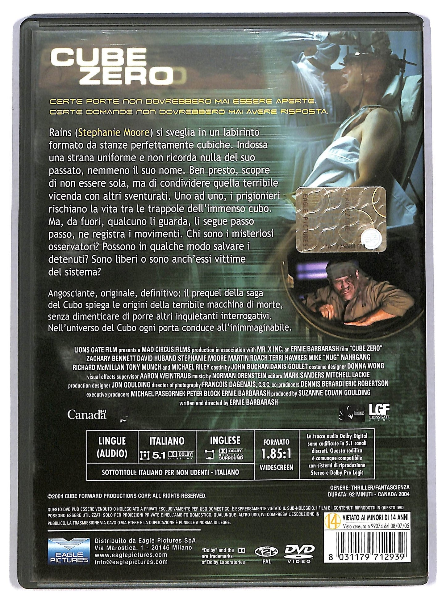 EBOND Cube Zero DVD D801806