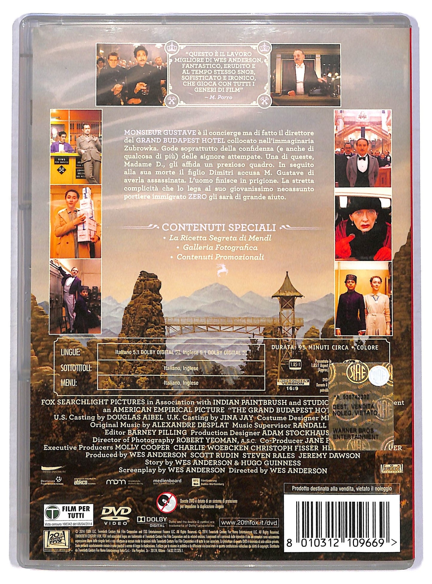 EBOND Grand Budapest Hotel DVD D801835