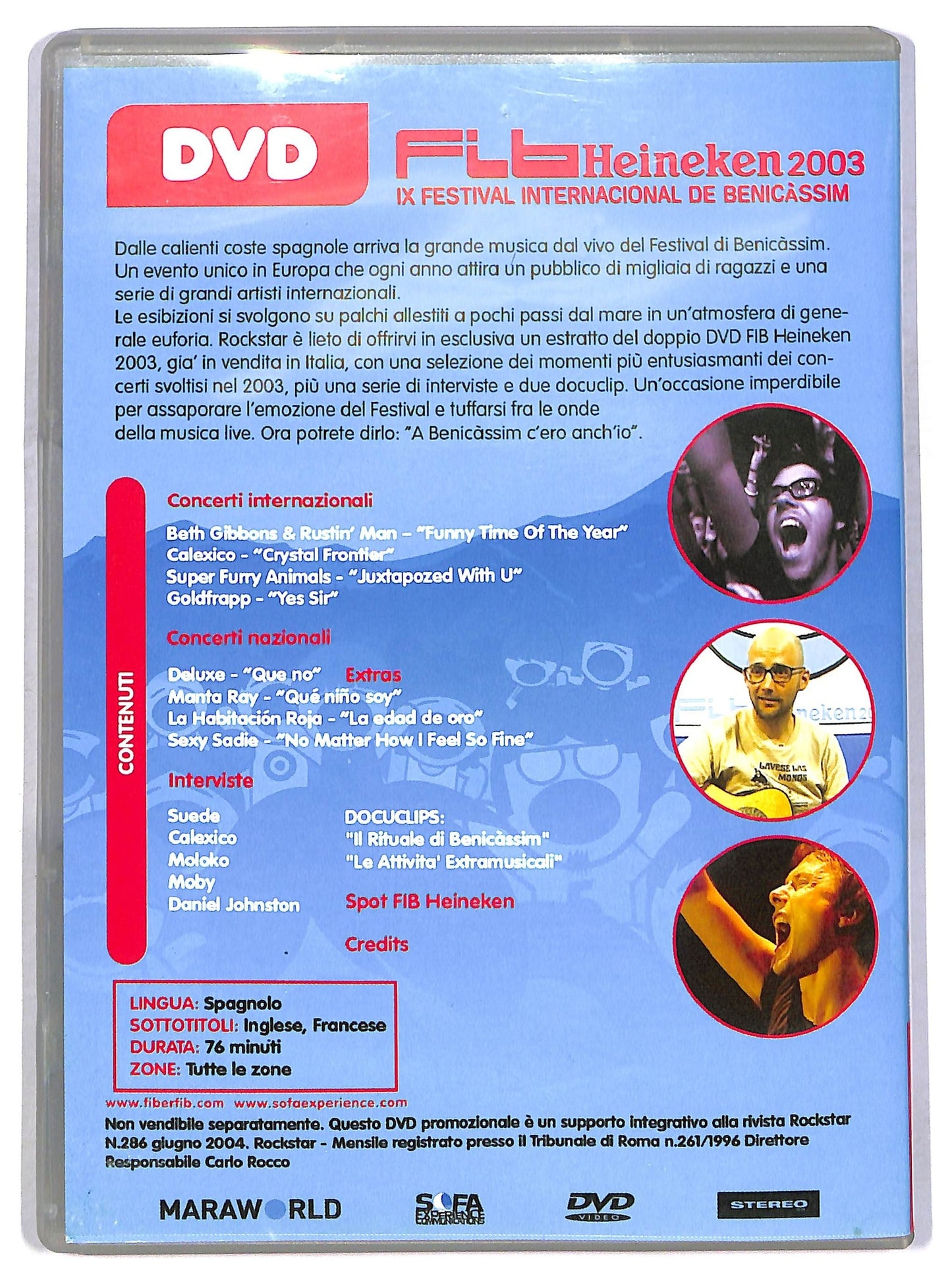 EBOND Fib Heineken 2003 (ix Festival Internacional De Benicassim) DVD D801840