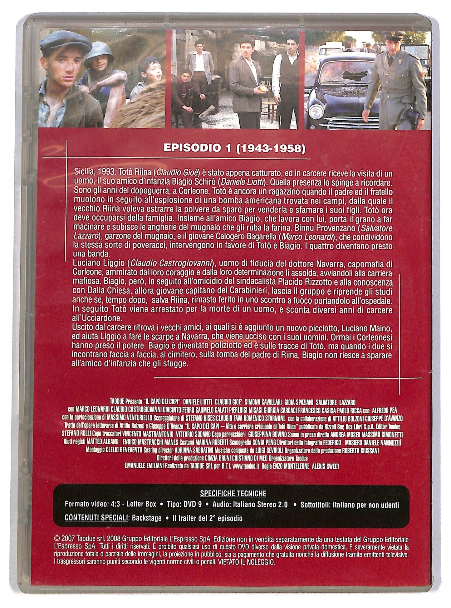 EBOND Il capo dei capi Episodio 1 EDITORIALE DVD D802003