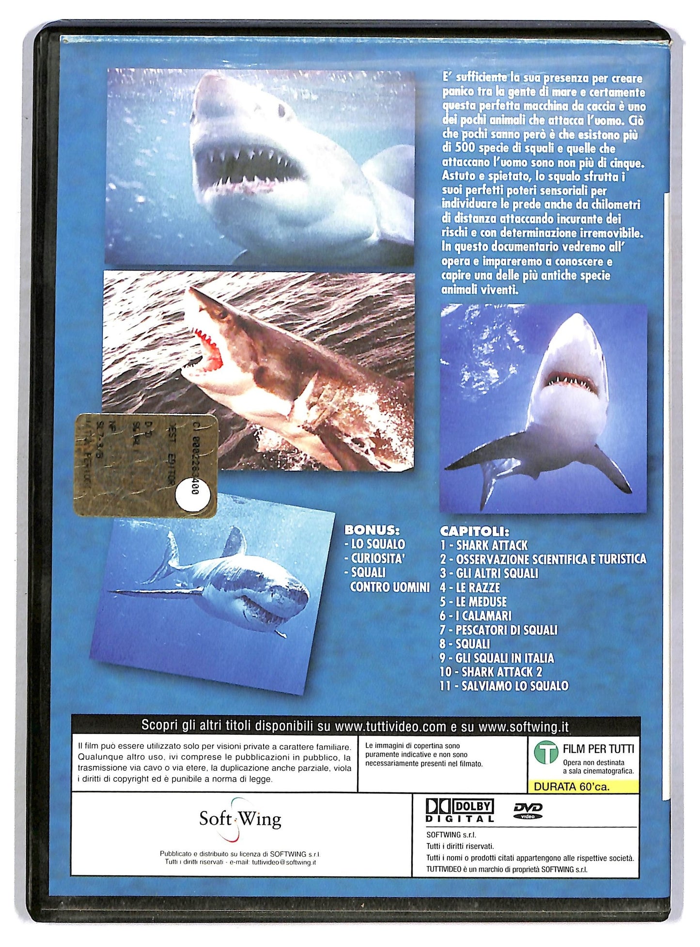 EBOND Squali Il terrore dei mari tra leggenda e realta EDITORIALE DVD D802036