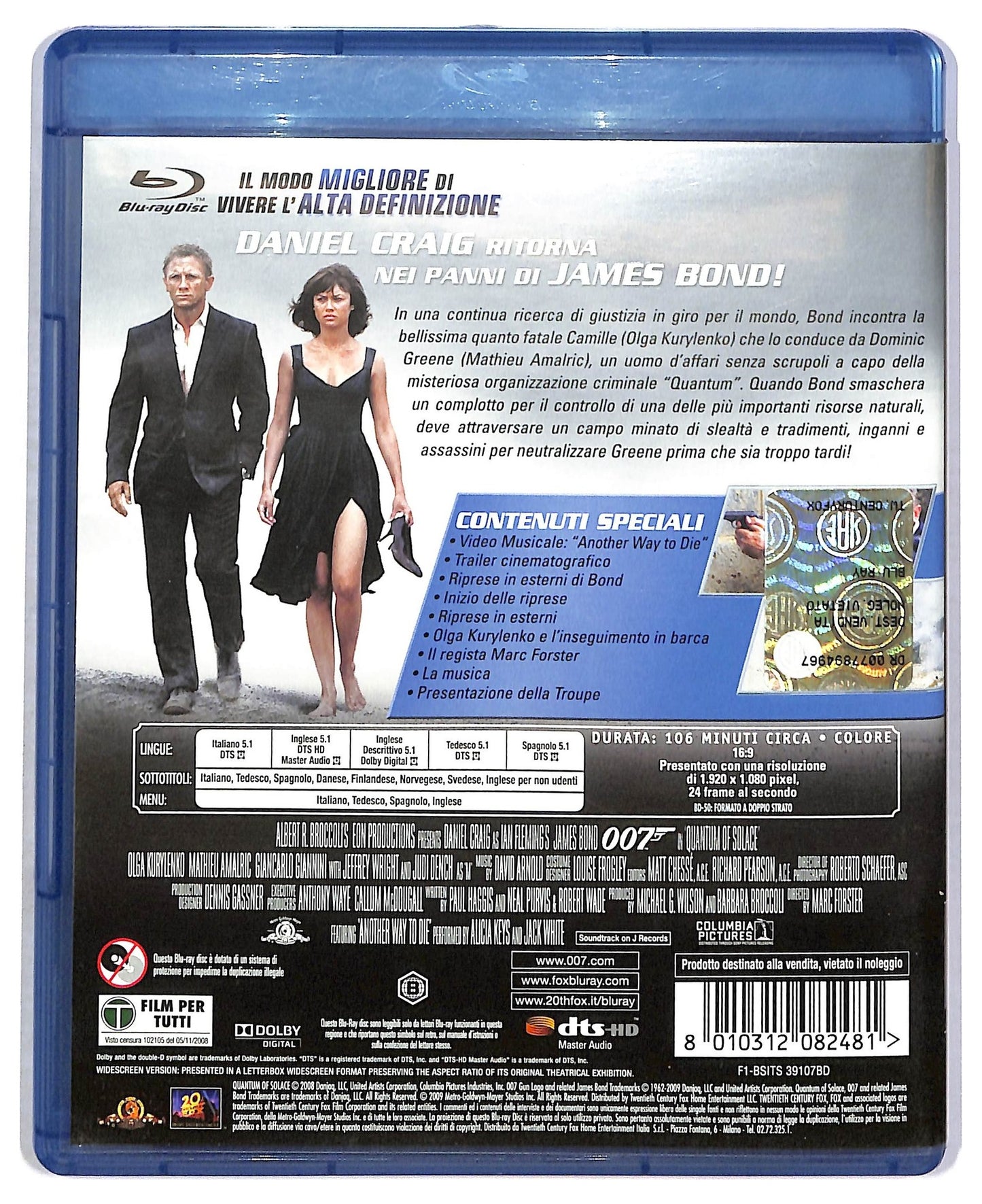 EBOND Quantum Of Solace BLURAY D802105