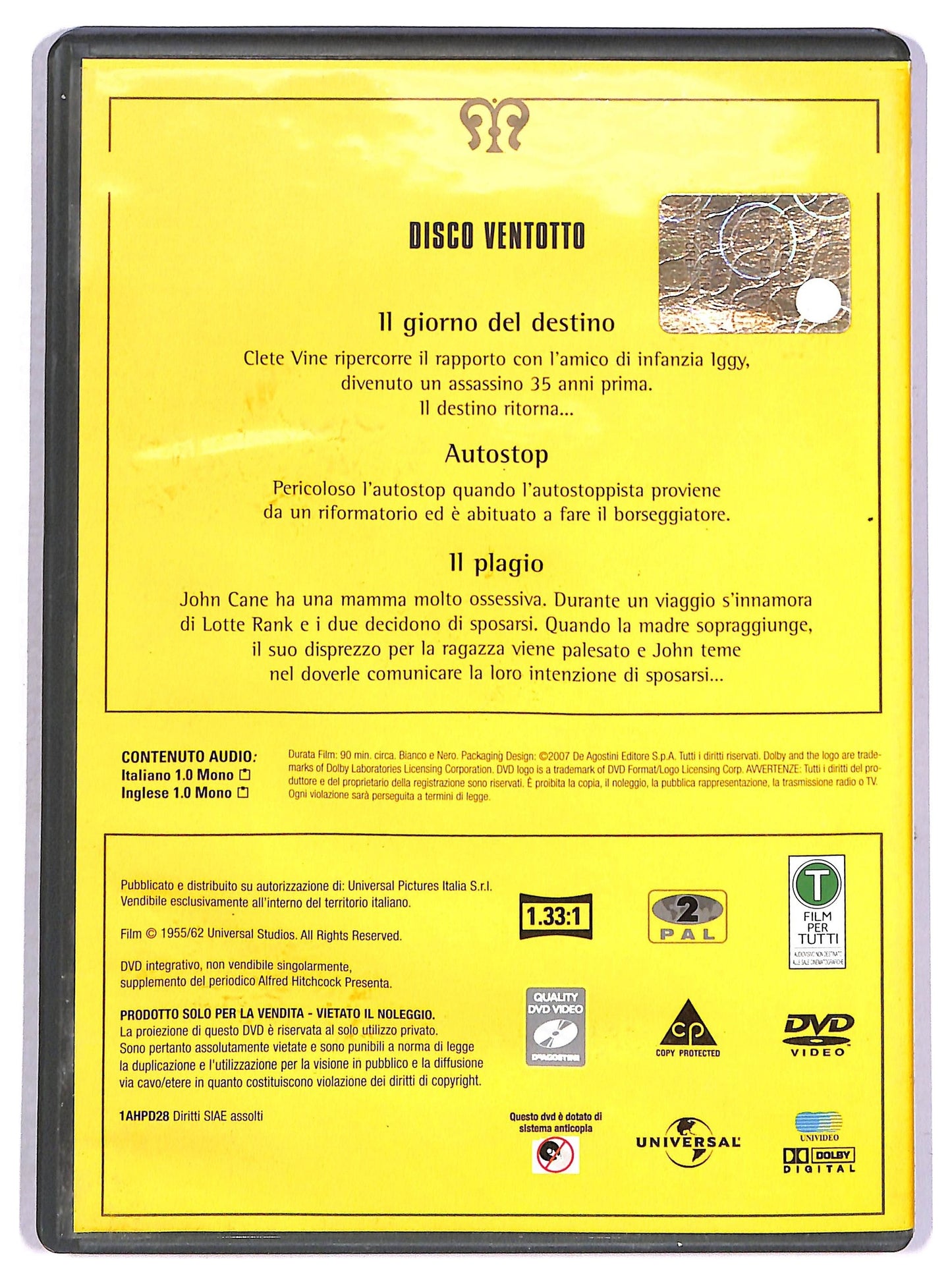 EBOND Alfred Hitchcock presenta disco ventotto EDITORIALE DVD D802226