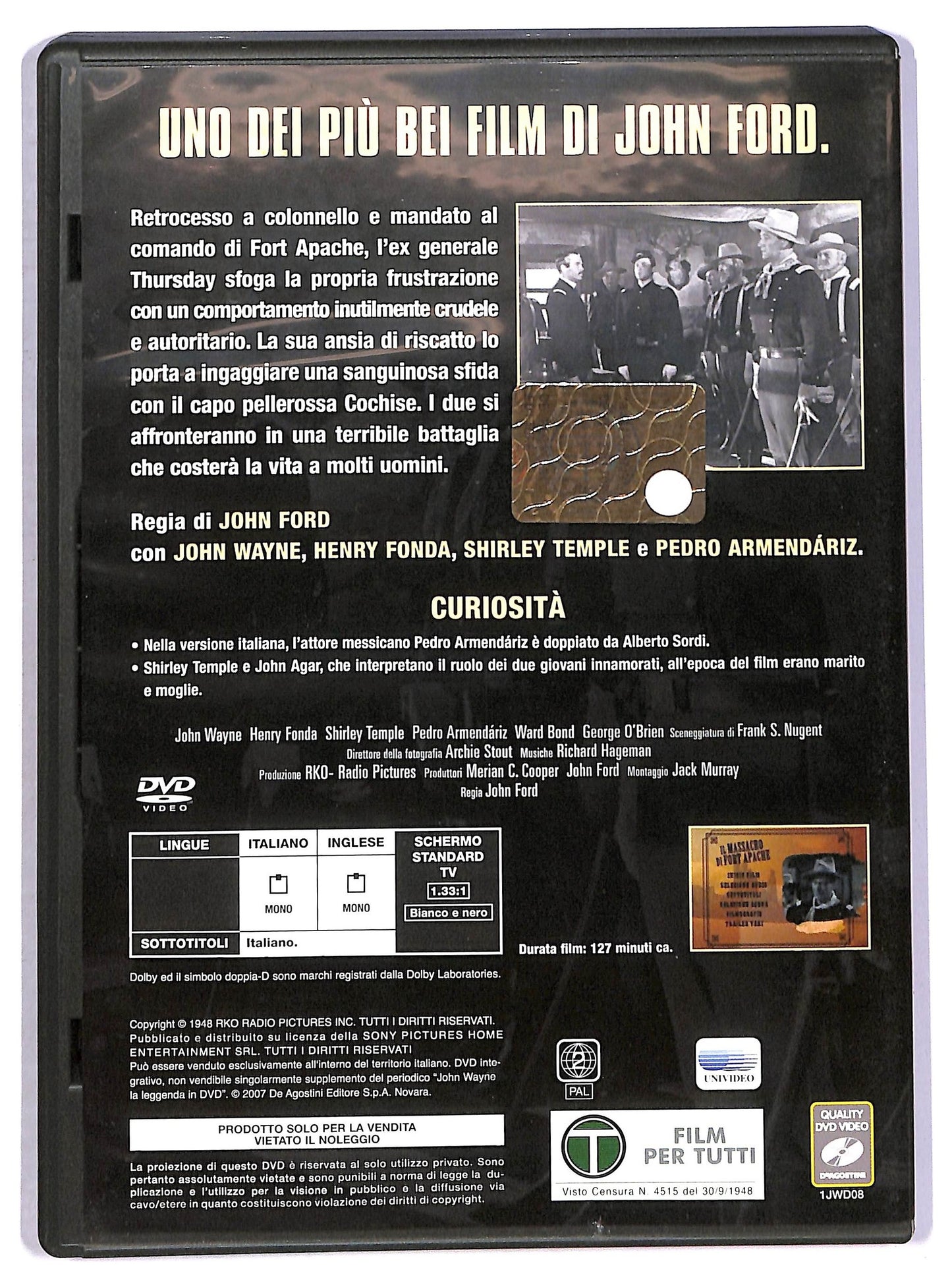 EBOND Il massacro di Fort Apache EDITORIALE DVD D802259