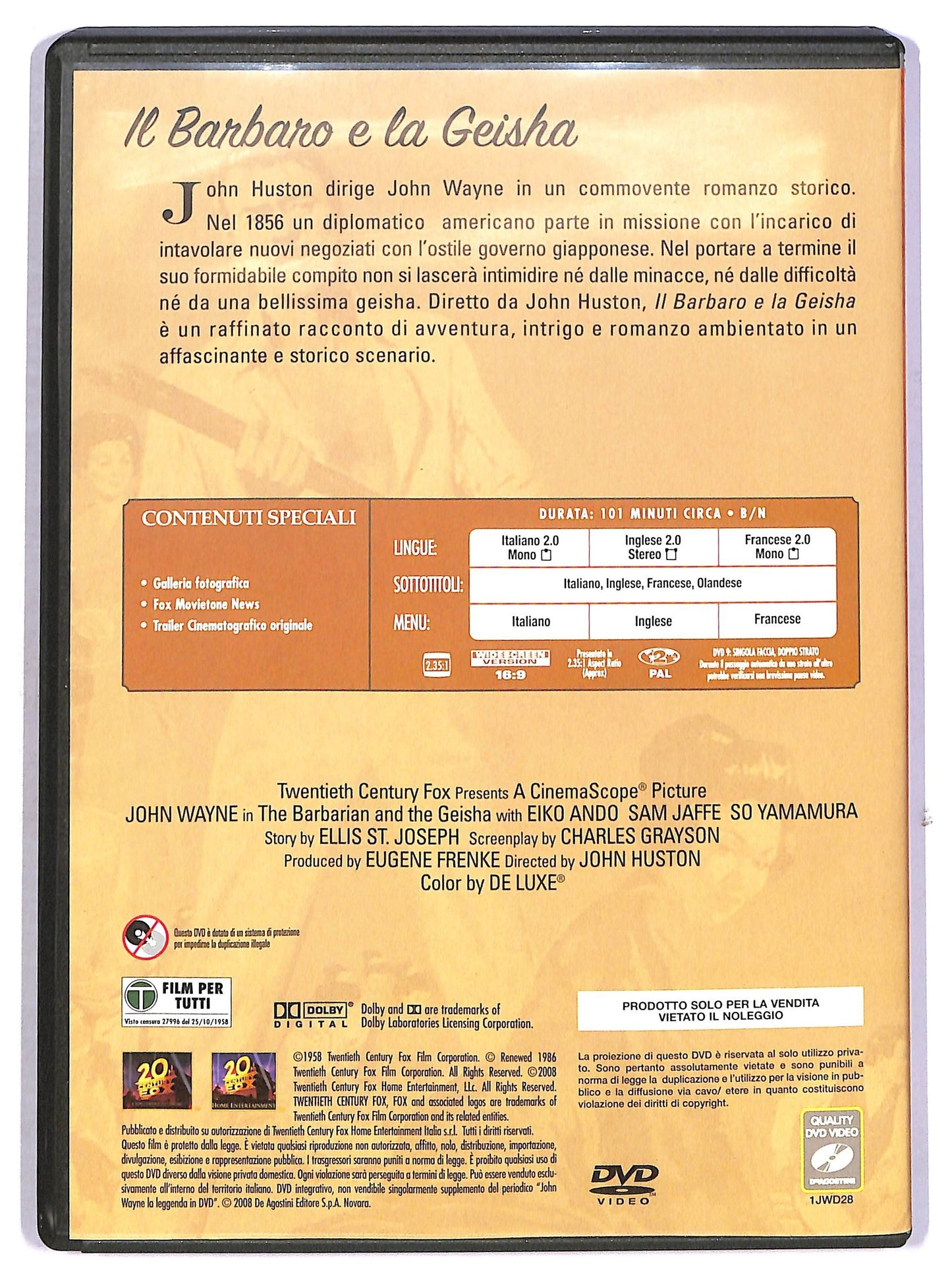 EBOND Il barbaro e la geisha - EDITORIALE DVD D802261