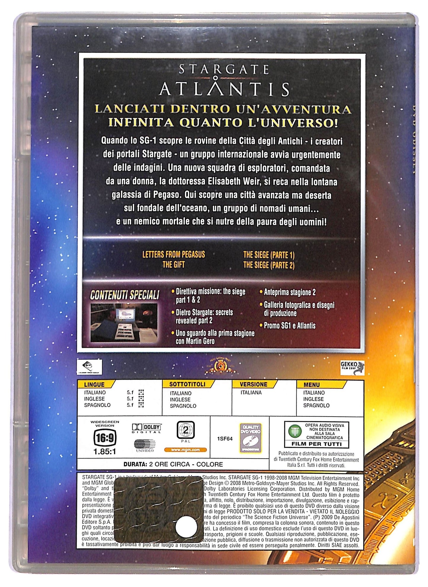 EBOND Stargate Atlantis DVD Odissey - File 17 a 20 Slim EDITORIALE DVD D802308